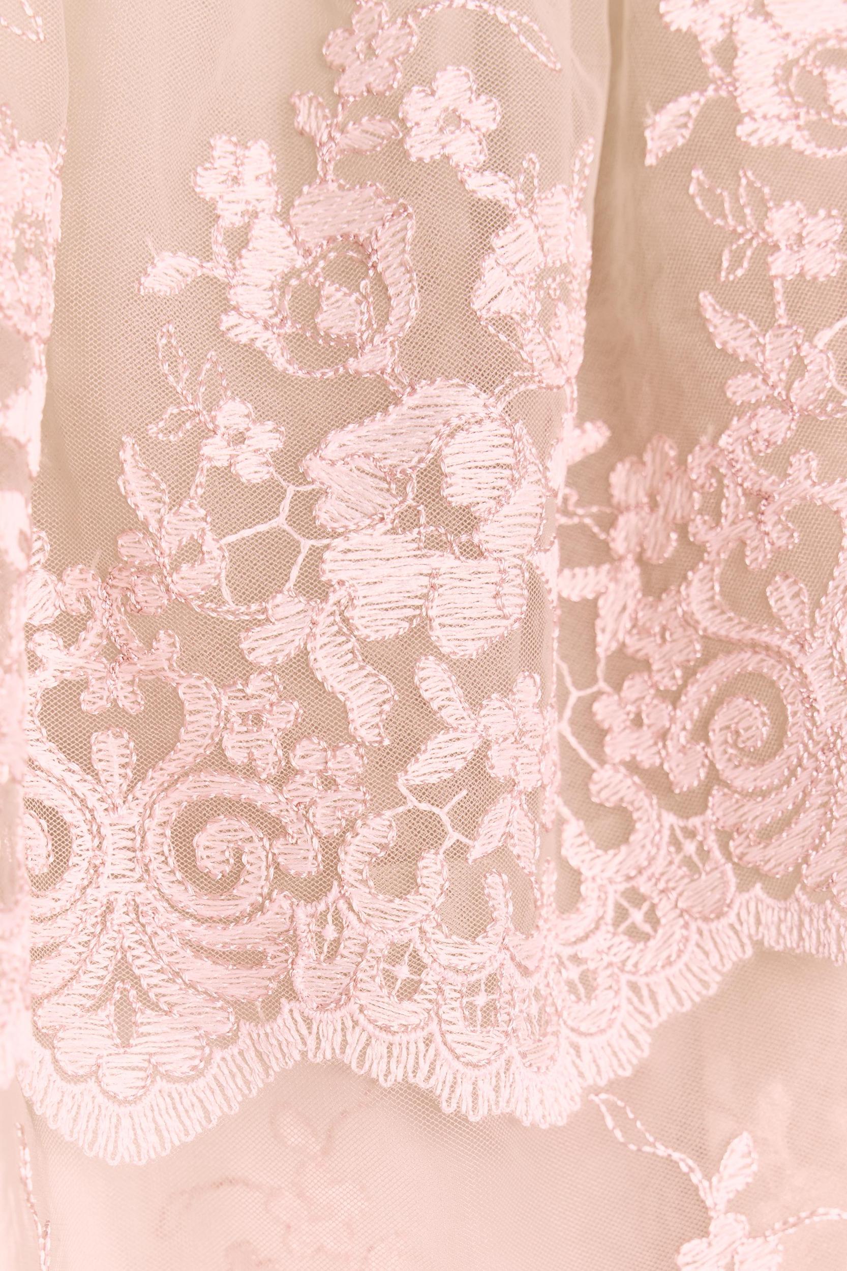 EMBROIDERED RUFFLED TOP Product Image