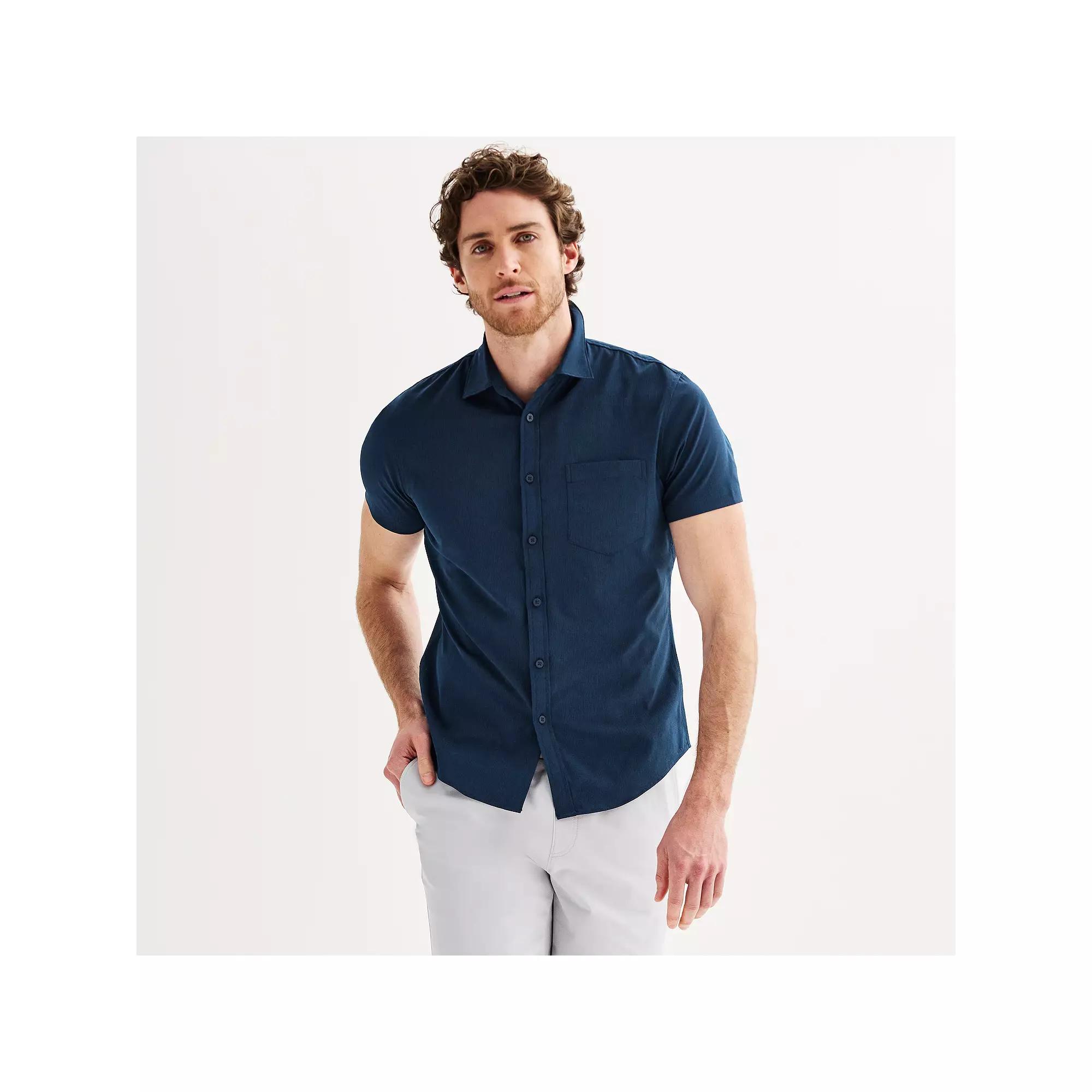 Men's FLX Slim Performance Untucked-Fit Button Down Shirt,  Product Image