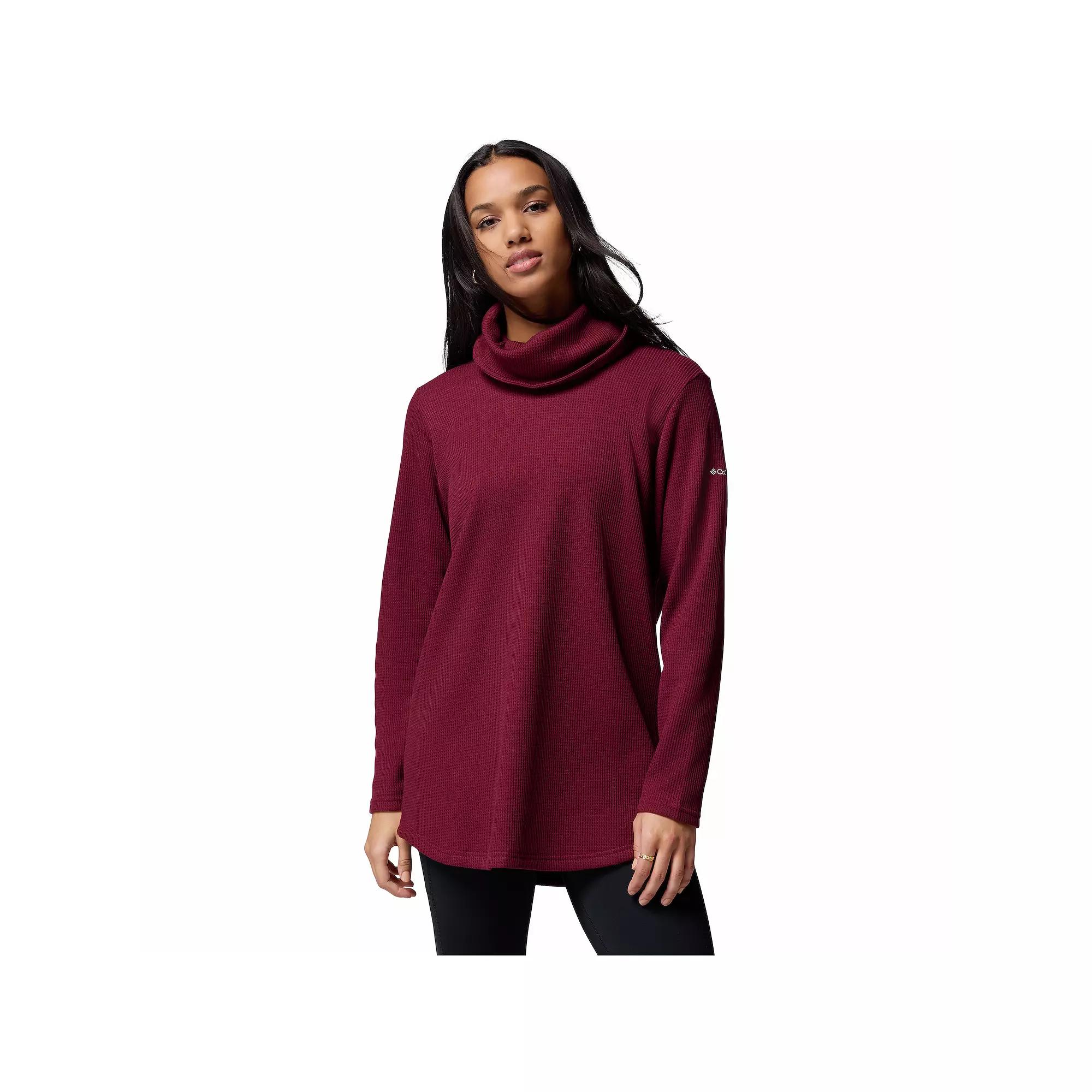 Columbia Womens Holly Hideaway Waffle Cowl Neck Pullover- Product Image