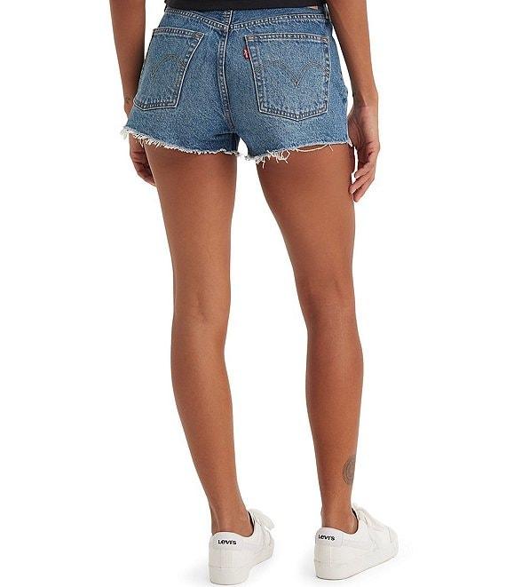 Levi's® 501 Original High Rise Distressed Hem Cut Off Shorts Product Image