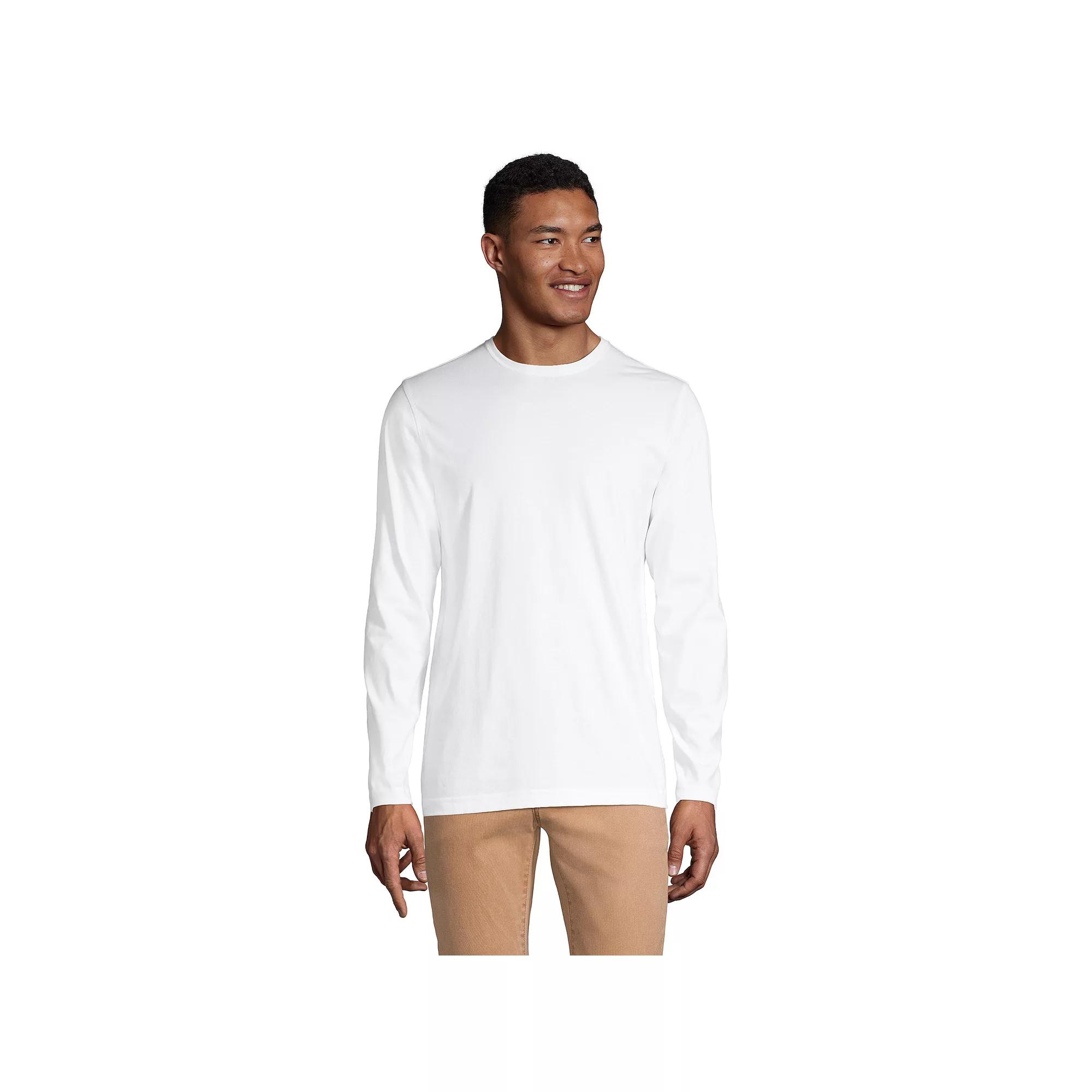 Big & Tall Lands' End Supima Crewneck Tee, Men's,  Product Image