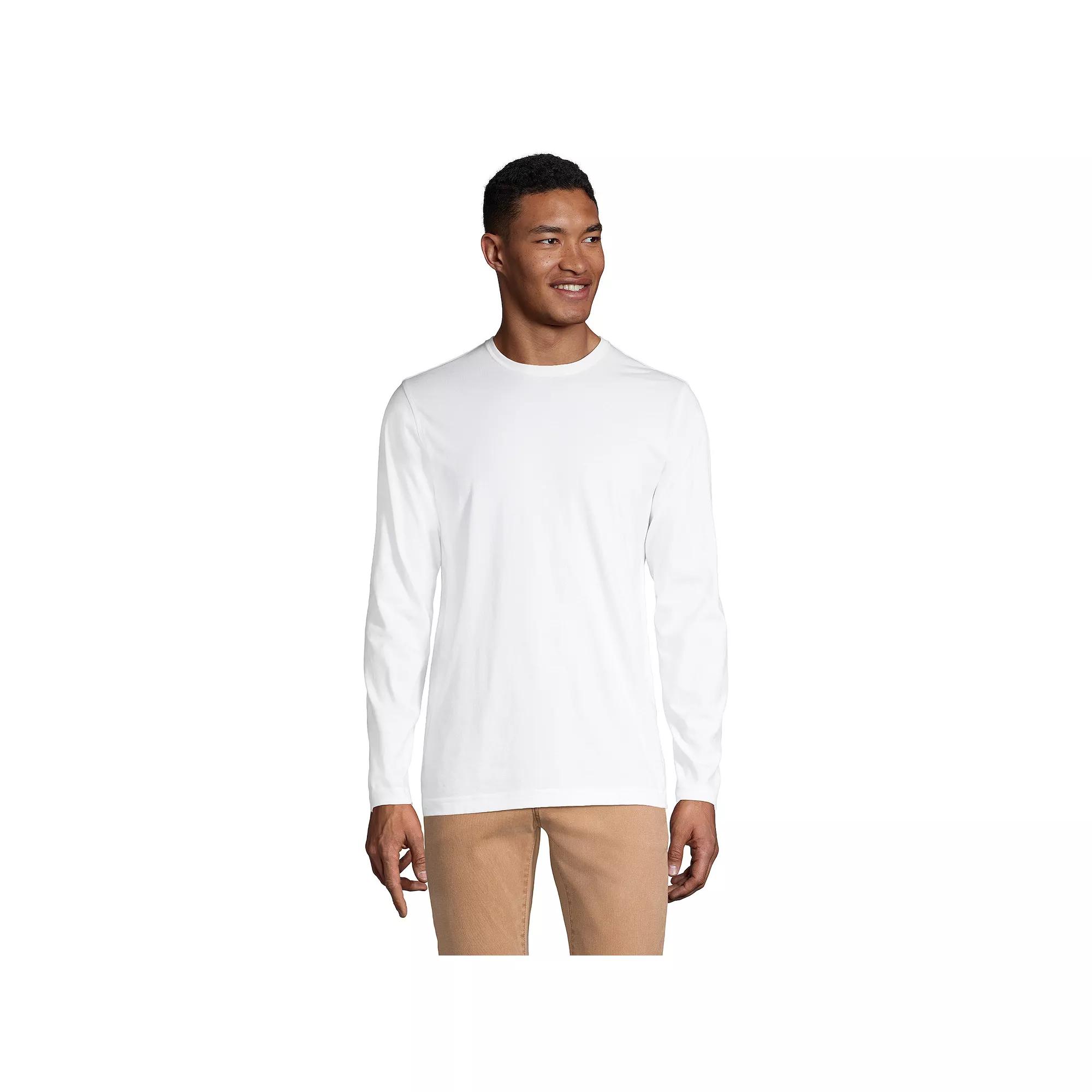 Big & Tall Lands' End Supima Crewneck Tee, Men's,  Product Image