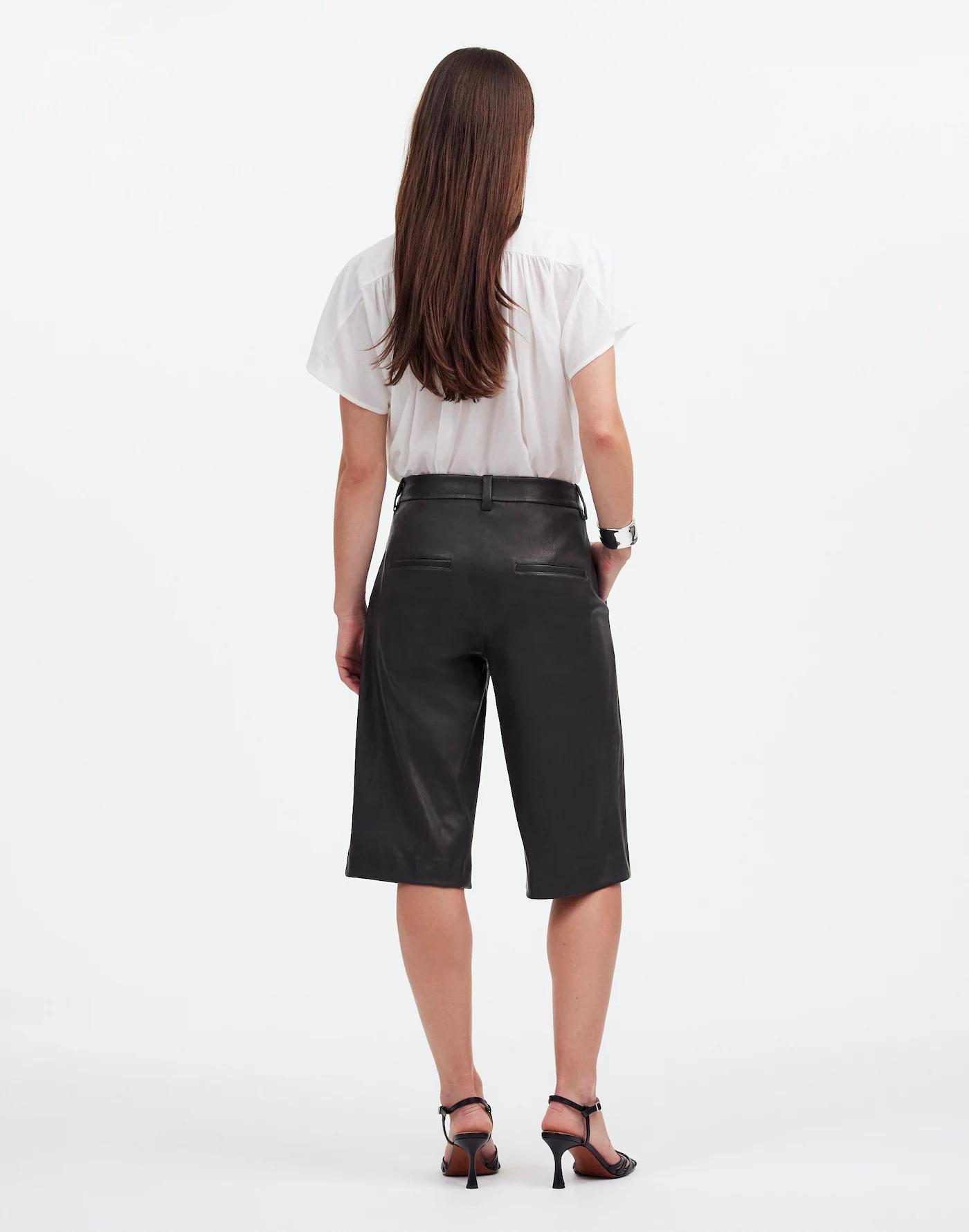 Stretch Leather Culottes Product Image