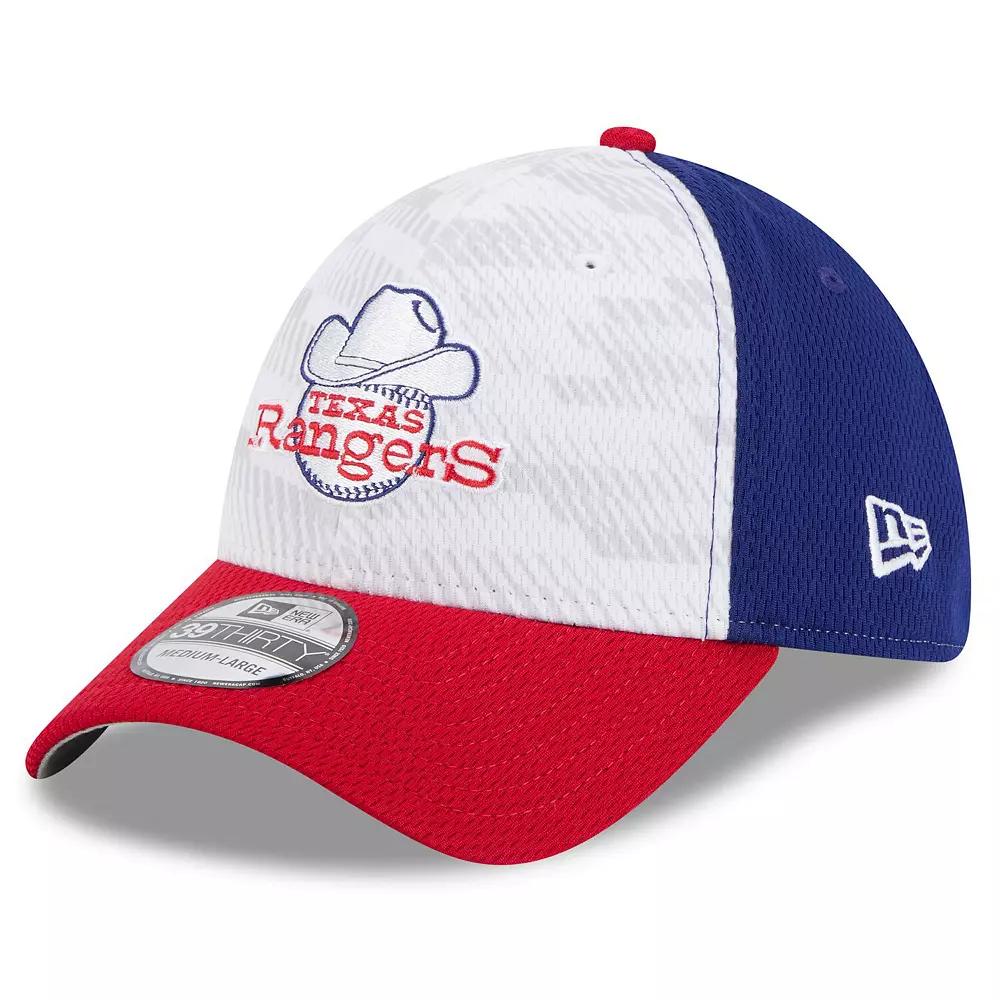 Men's New Era Royal/Red Texas Rangers 2025 MLB Clubhouse 39THIRTY Flex Hat,  Product Image
