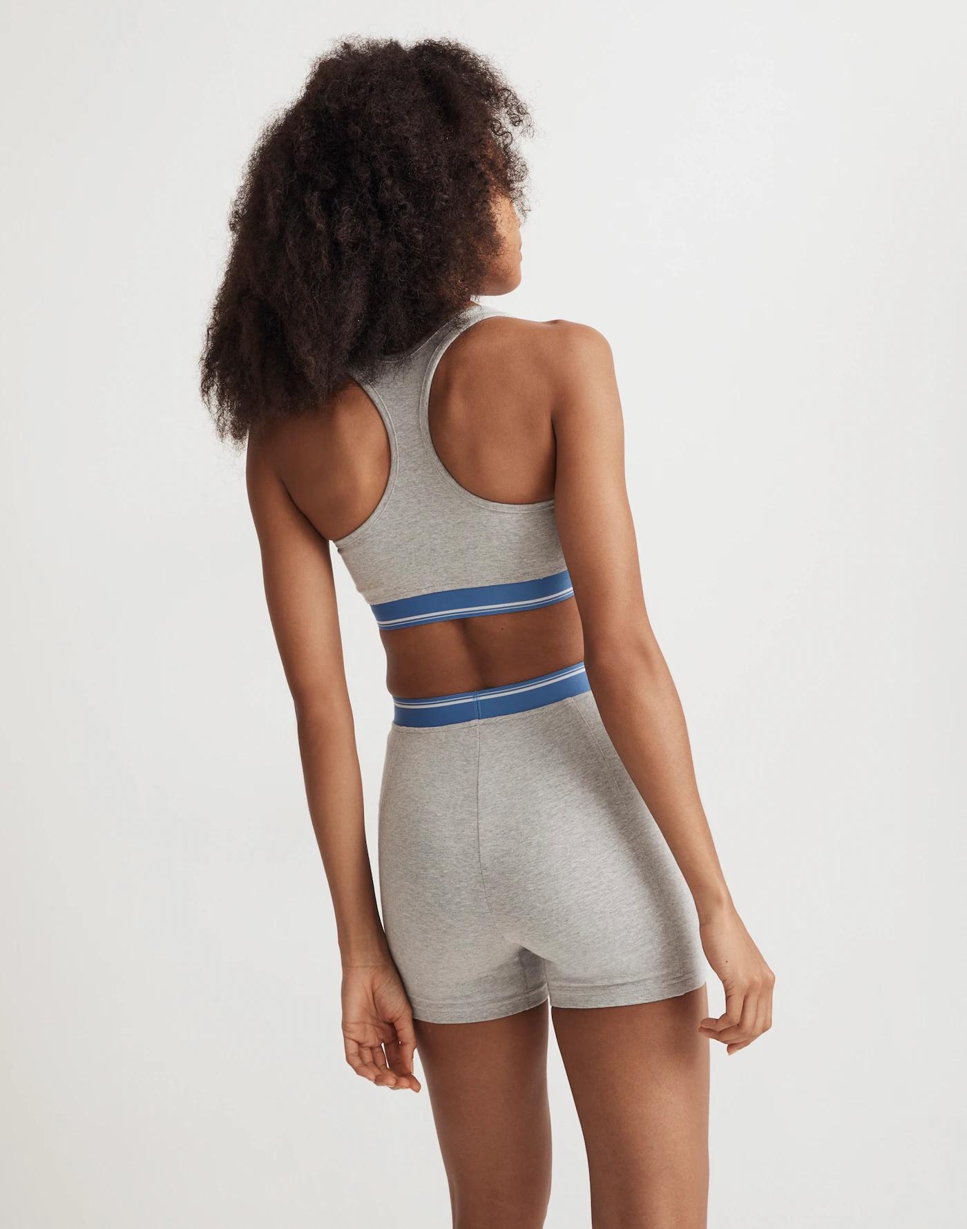 Knit Trimmed Biker Shorts Product Image