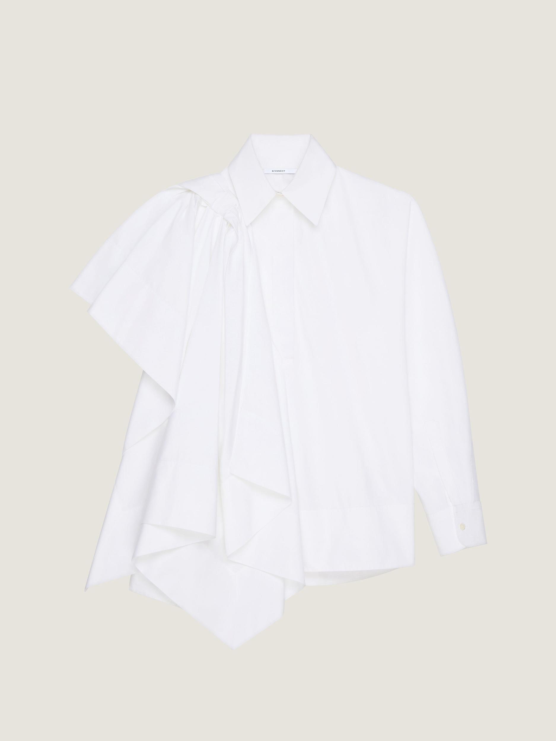 Shirt in cotton poplin with bow detail Product Image