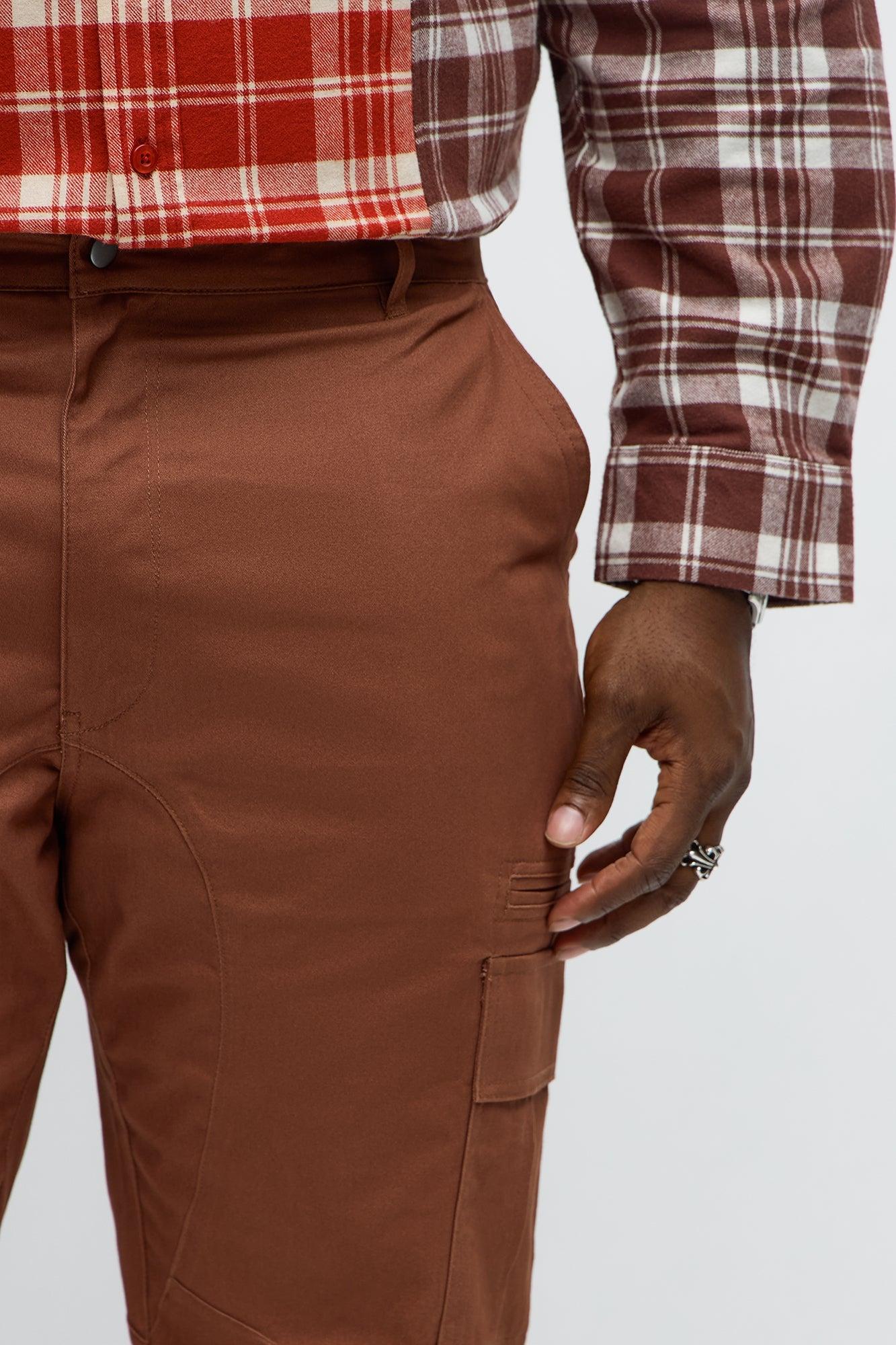 Skinny Striker Cargo Pants - Brown Male Product Image