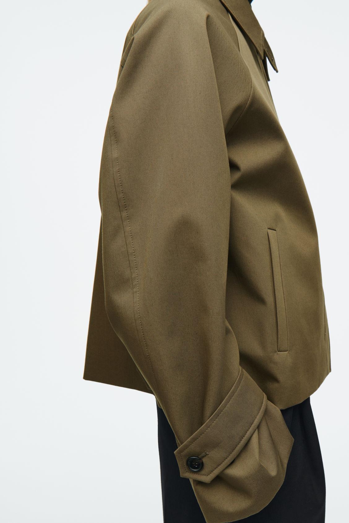 SHORT TWILL TRENCH COAT Product Image