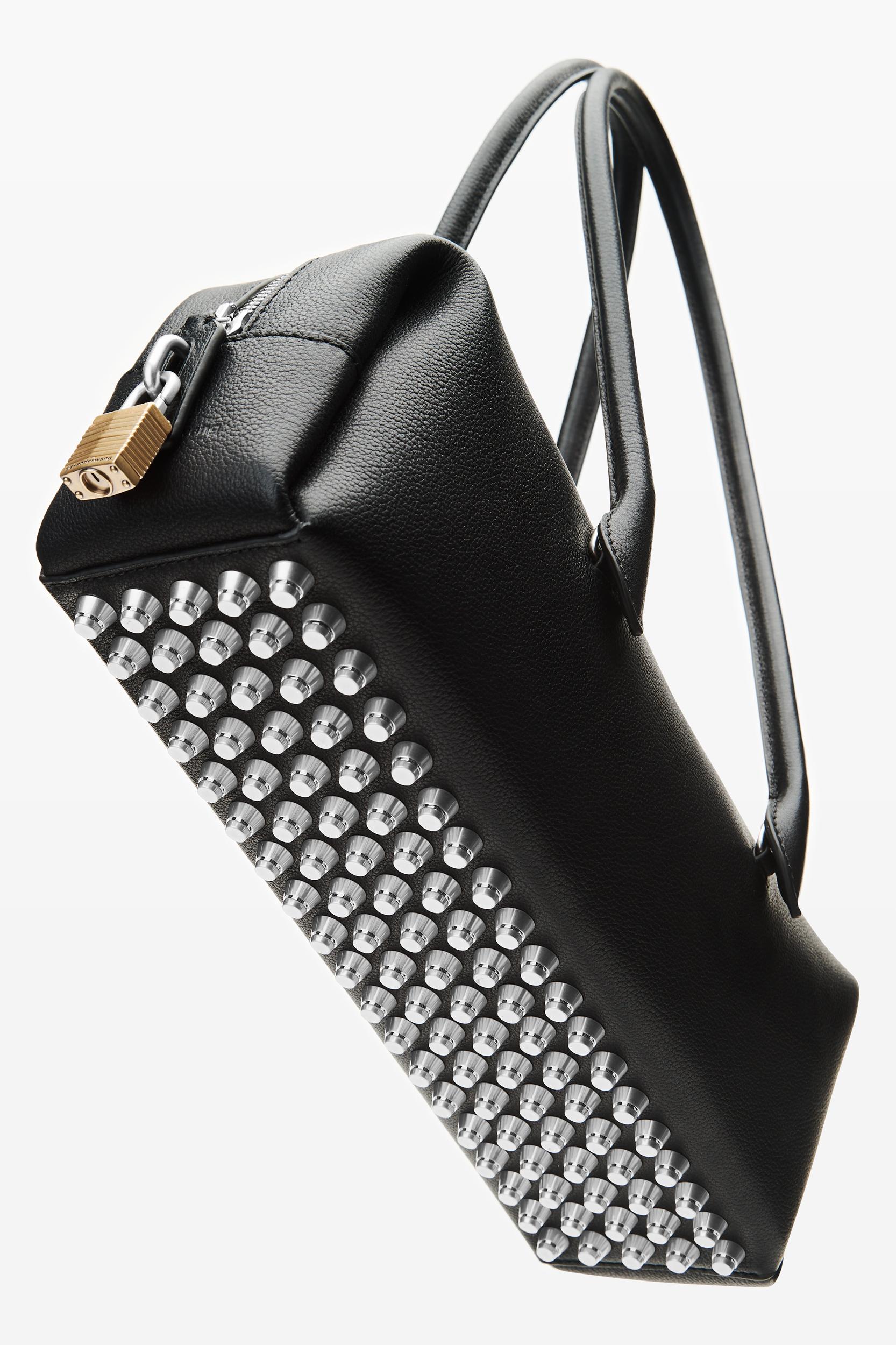 Black Leather Roux Medium Shoulder Bag Product Image