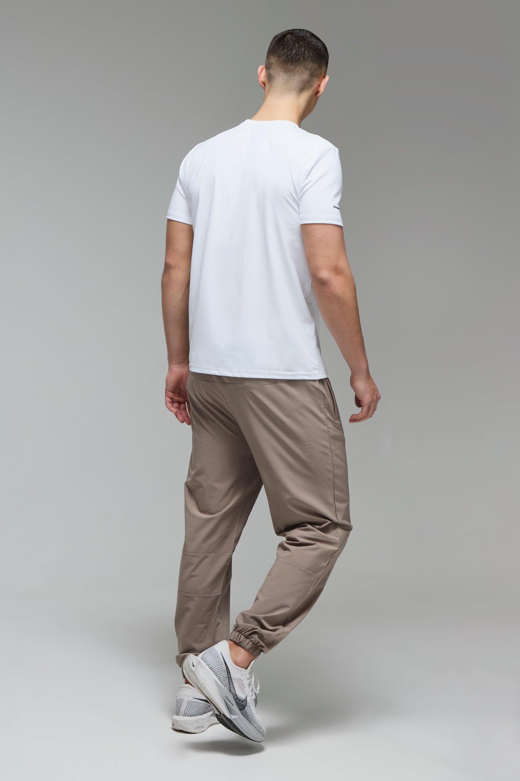 Man Active Cuffed Hem Regular Fit Sweatpants | boohooMAN USA Product Image