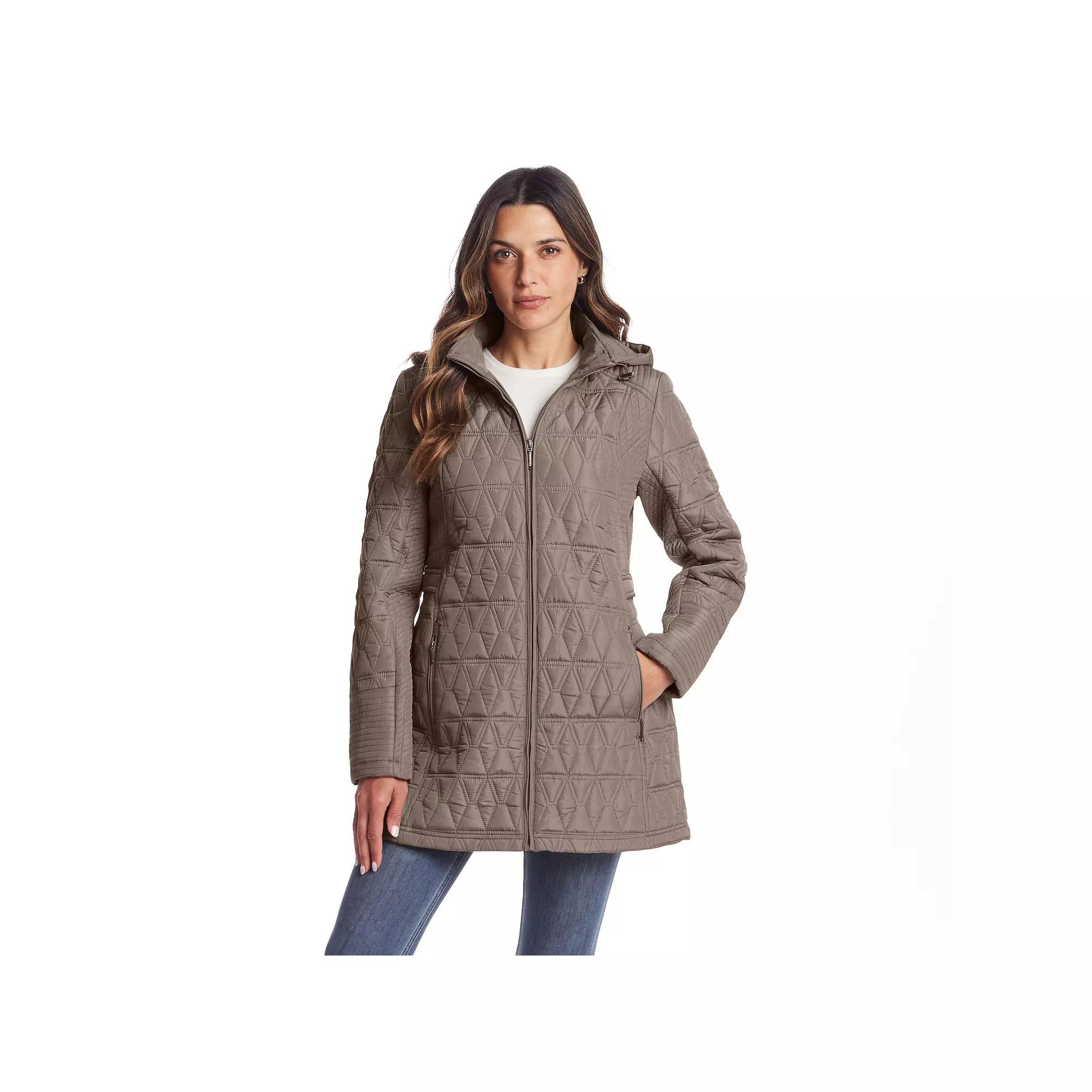 Women's Weathercast Quilted Hooded Walker Jacket,  Product Image