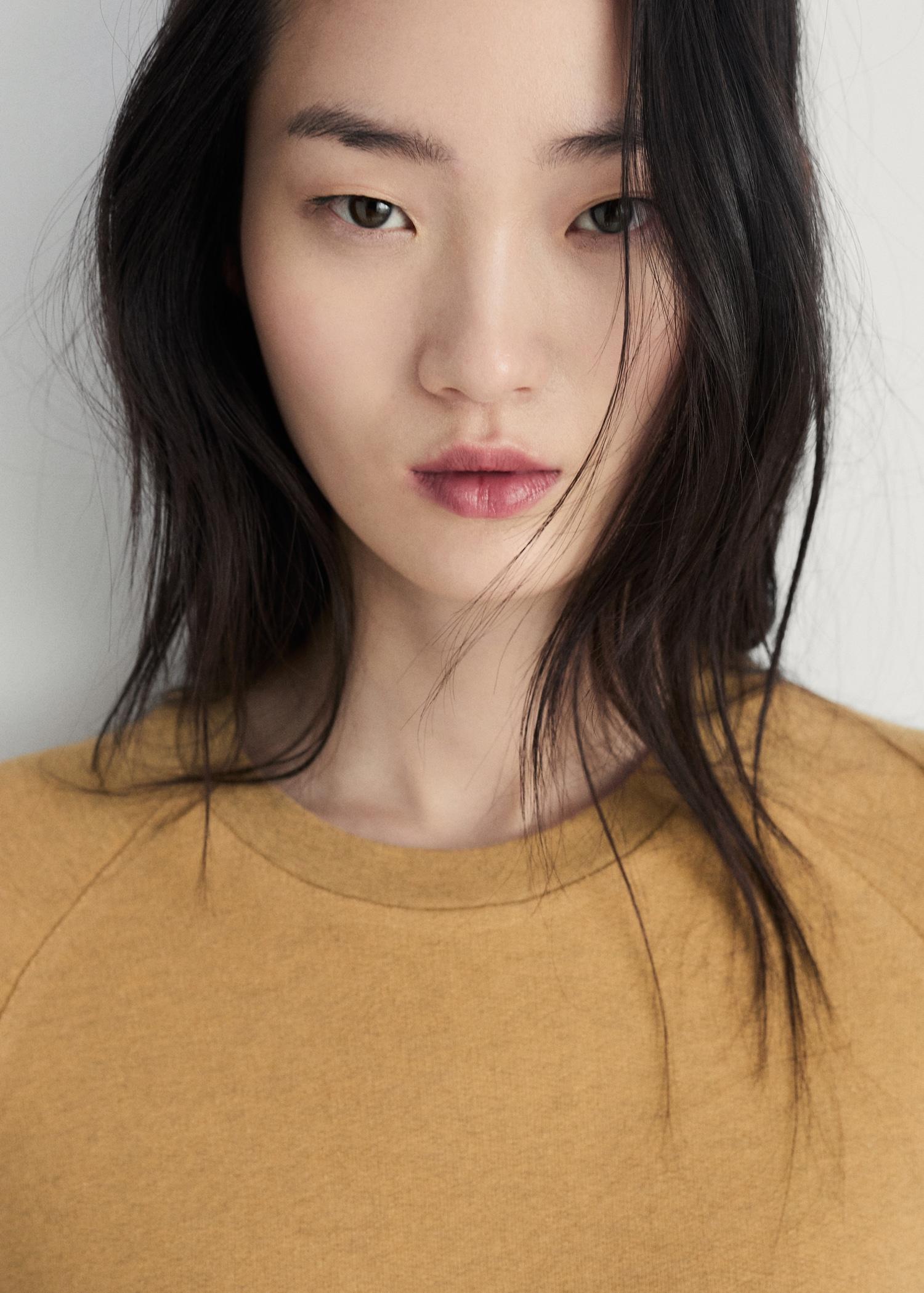 Heather fleece cotton nightgown - Women | MANGO USA Product Image