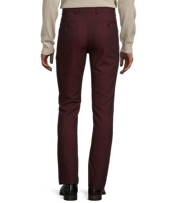 Murano Timeless Twenties Collection Evan Extra Slim Fit Jacquard Geo Print Suit Separates Dress Pants Product Image