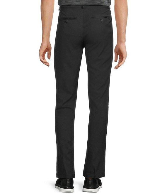 Roundtree & Yorke Performance Andrew Straight Fit Flat Front Pants Product Image