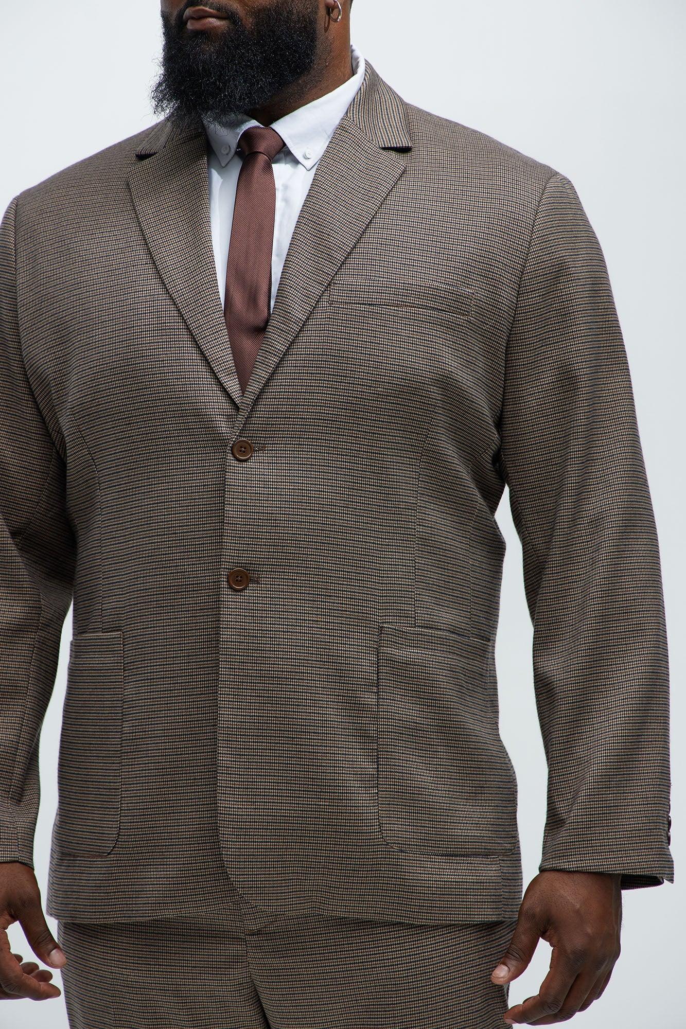 Inoa Houndstooth Blazer - Brown/combo Product Image