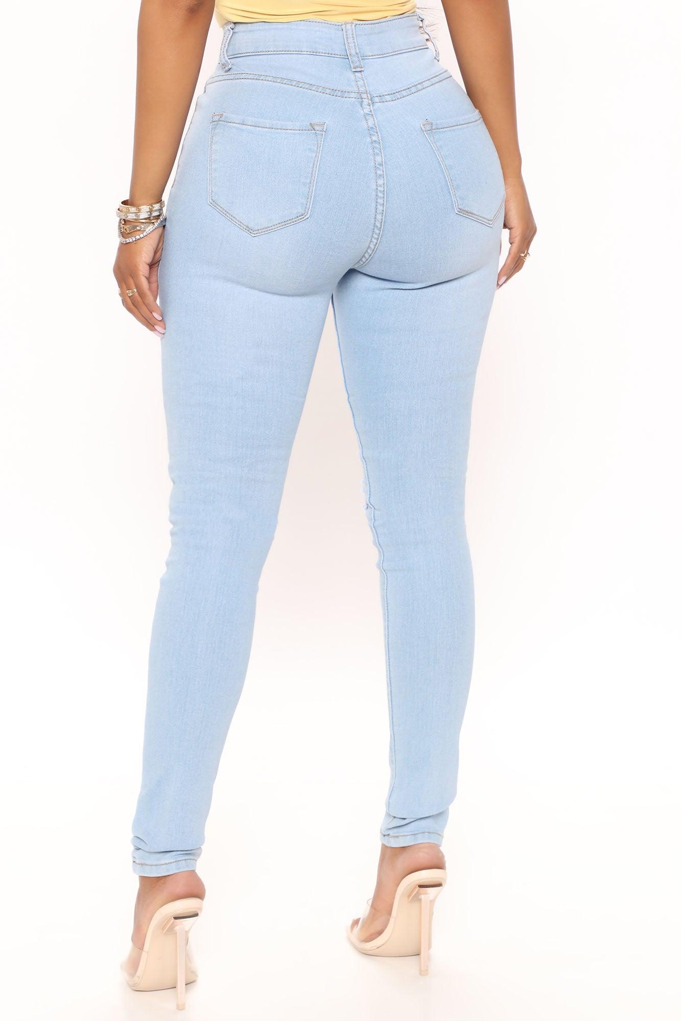 Drive To The Ocean Jeans - Light Blue Wash Product Image