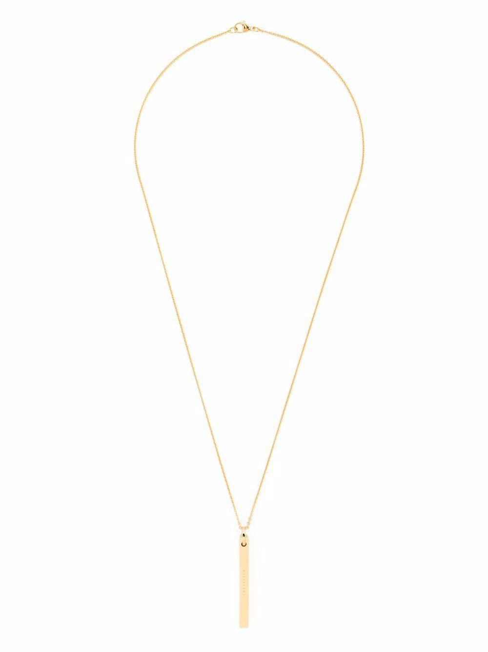 Cube-chain 9kt gold-plated sterling-silver necklace Product Image