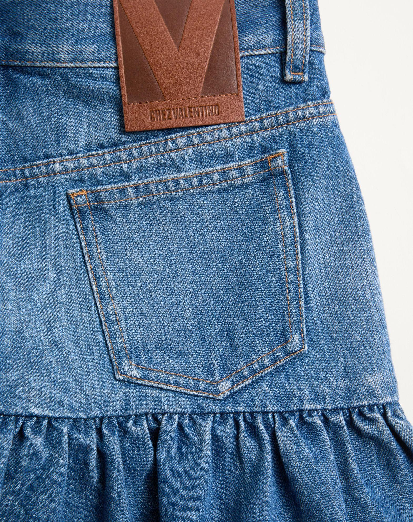 Denim Mini Skirt  Product Image