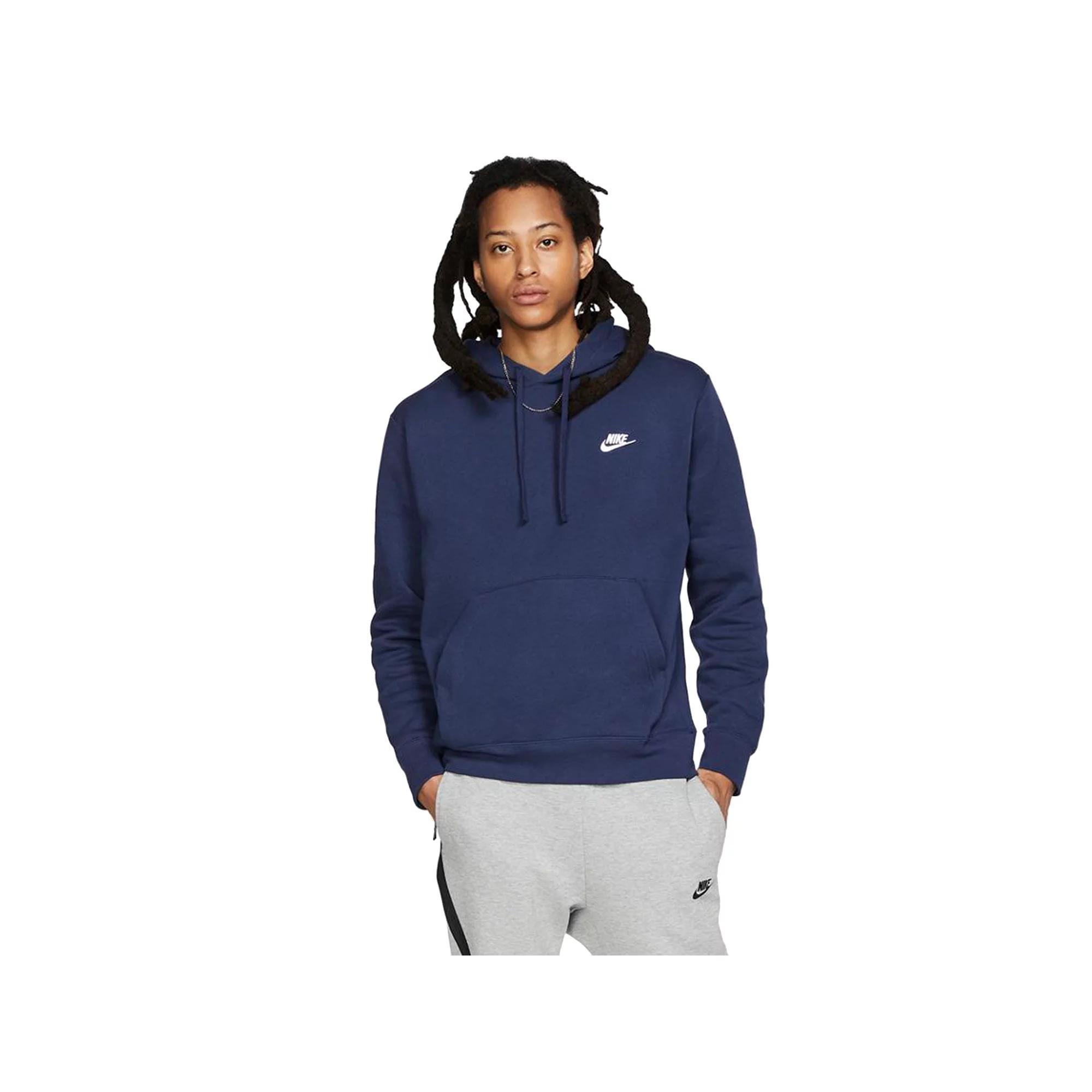 Mens Nike Sportswear Club Fleece Pullover Hoodie | BV2654-410 Product Image