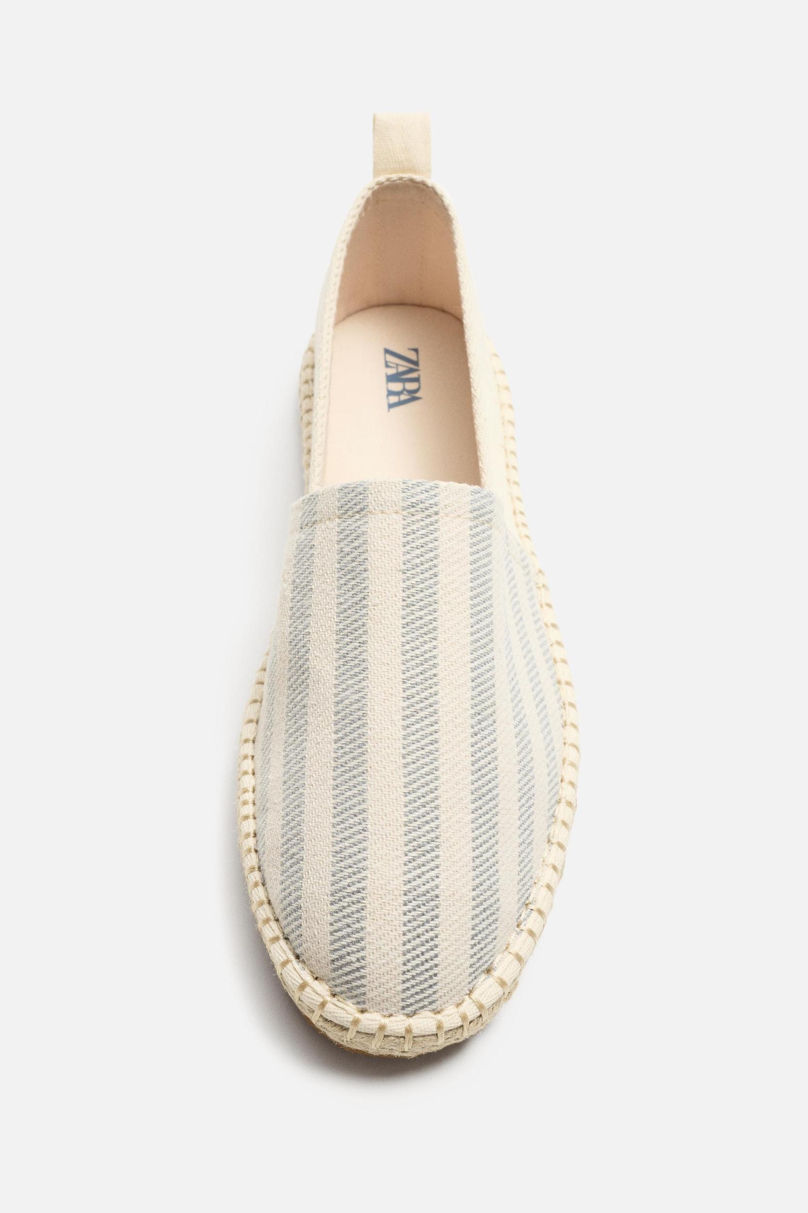 STRIPED FABRIC ESPADRILLES Product Image