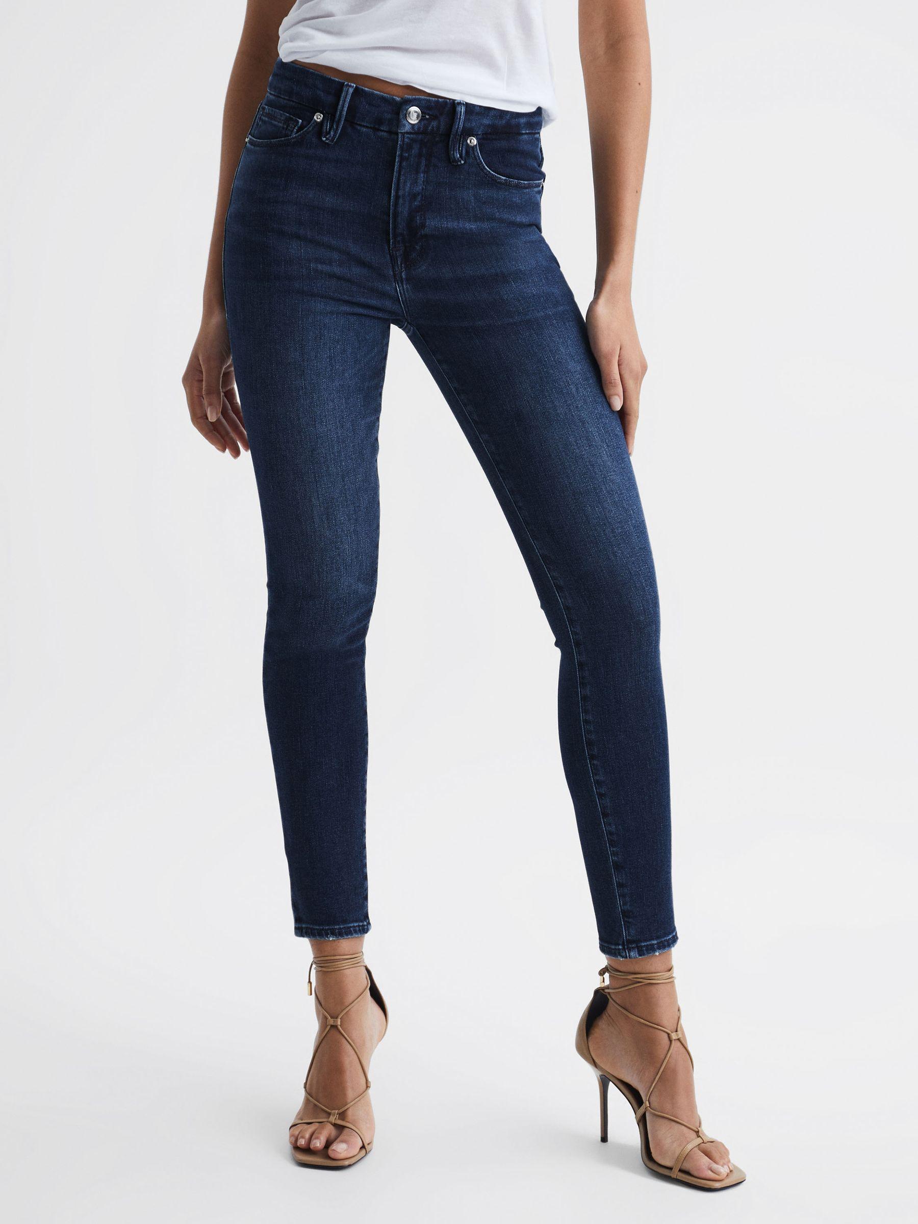 Good American High Waist Skinny Jeans in Indigo Product Image