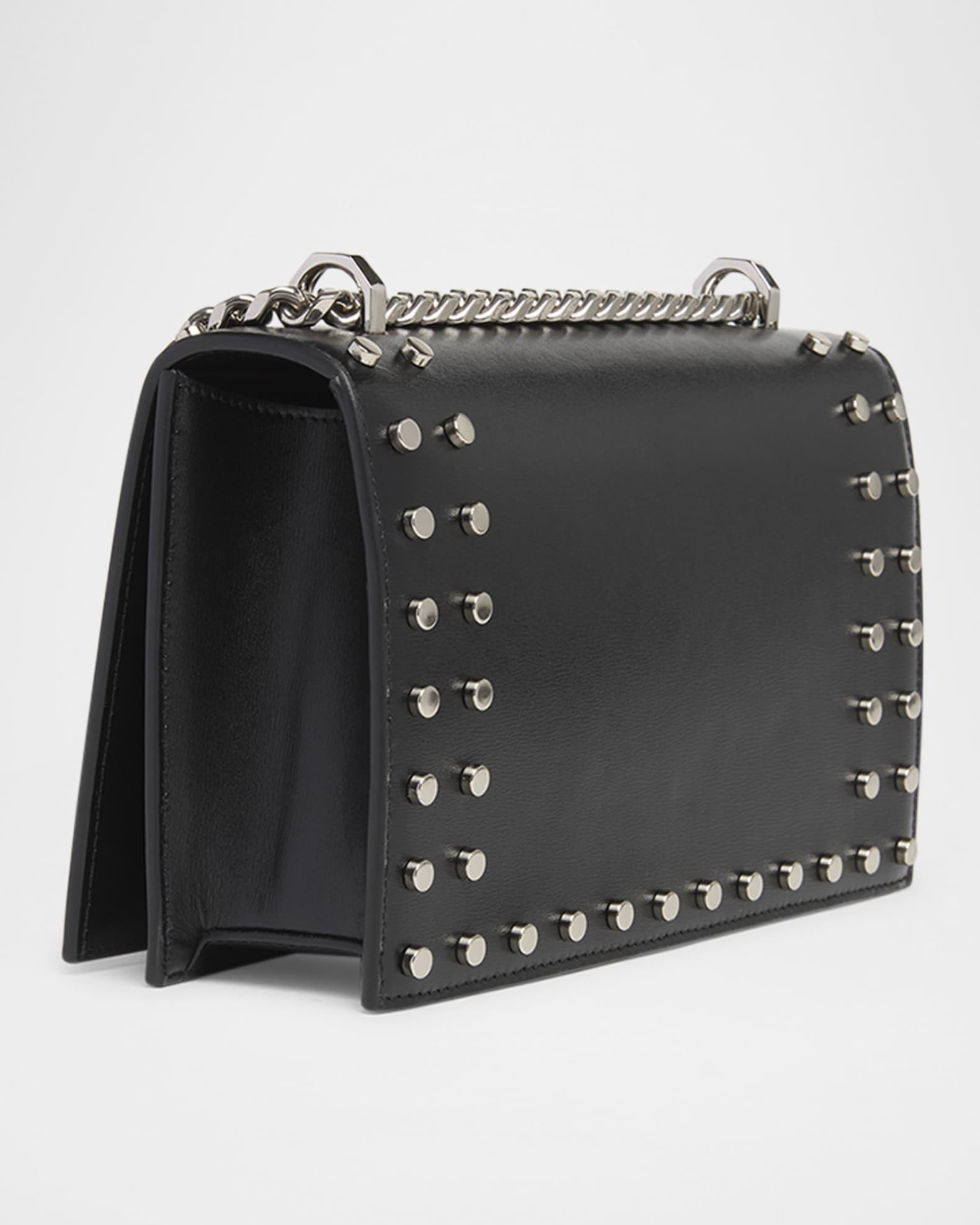 Jeweled Calfskin Leather Satchel Bag Product Image