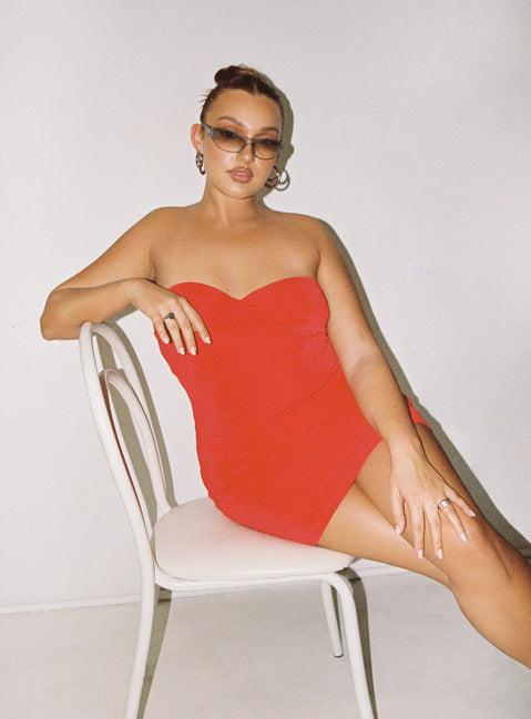 Henriette Mini Dress Red Product Image