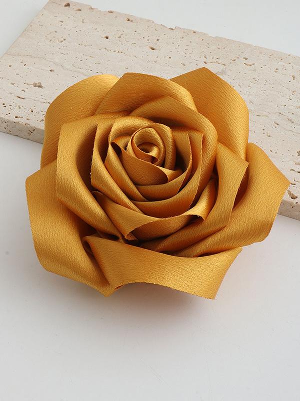 Flower Shape Solid Color Brooch Accessories Product Image