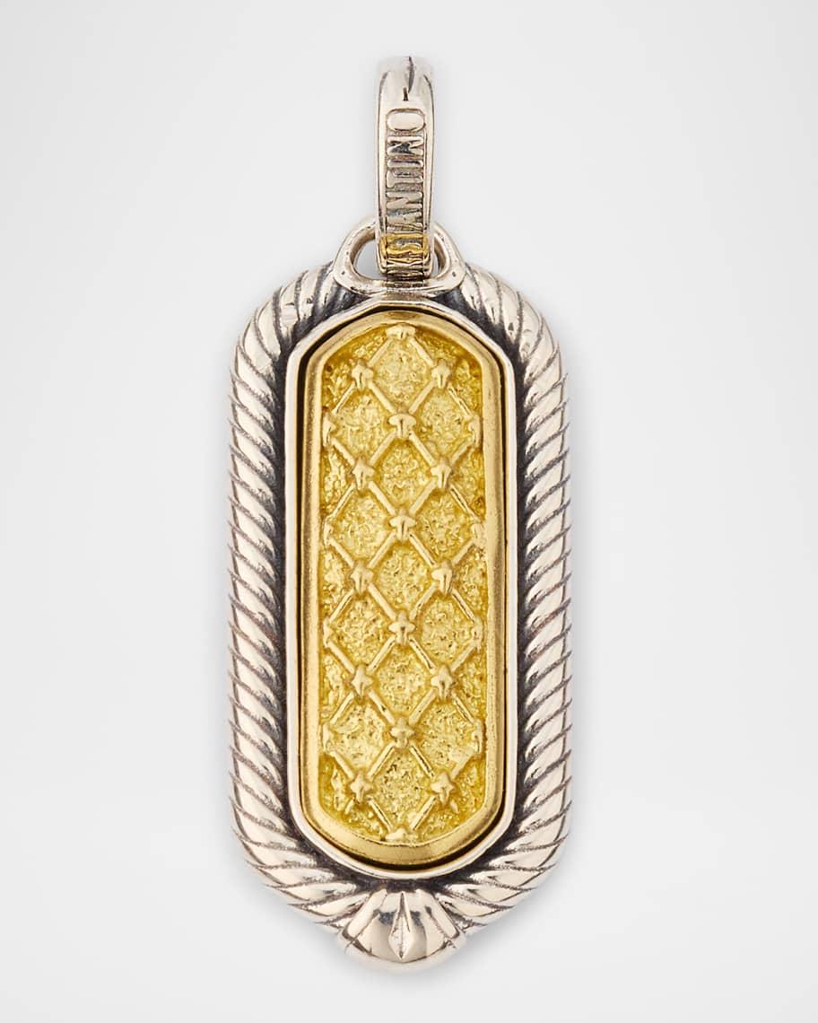 Mens Kavos Sterling Silver and Bronze Pendant Product Image