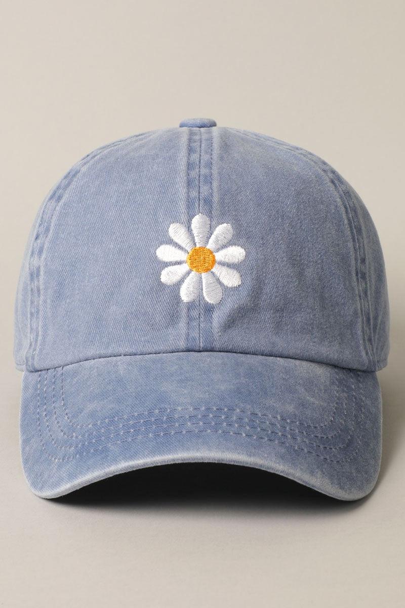 Daisy Embroidery Baseball Cap Product Image