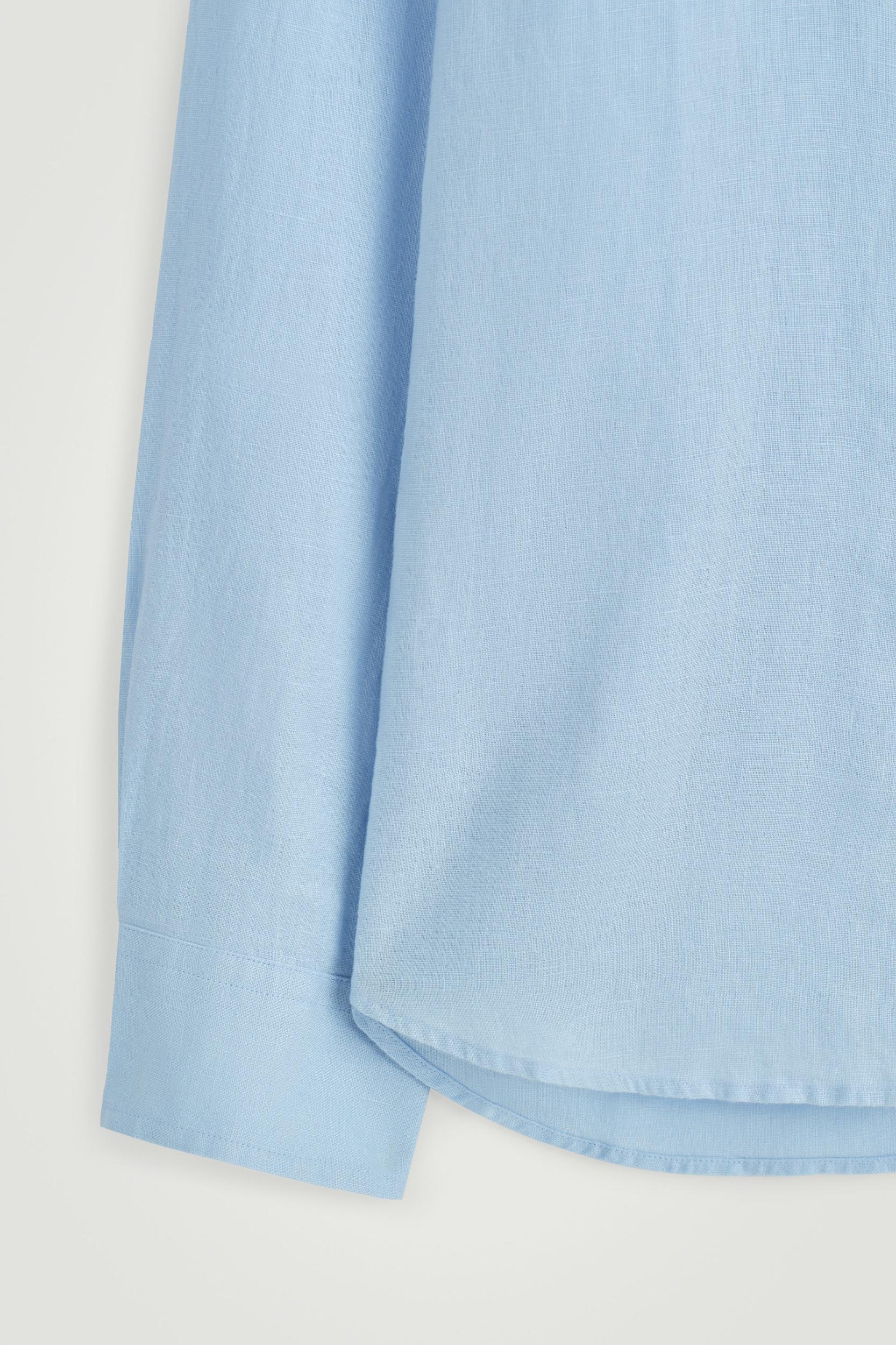 RELAXED LINEN LONG-SLEEVED SHIRT Product Image