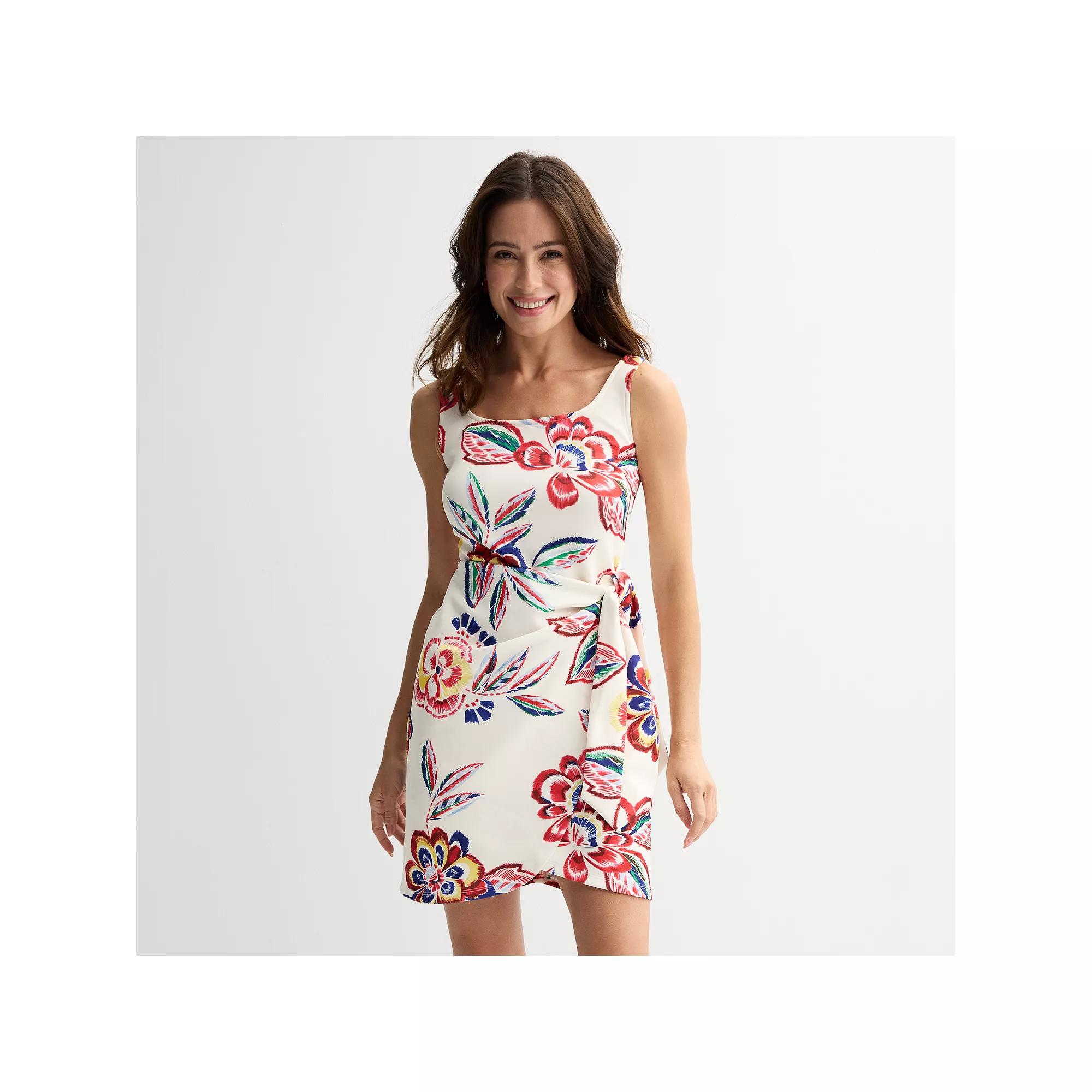 Womens Thalia Sodi Print Short Wrap Dress Product Image
