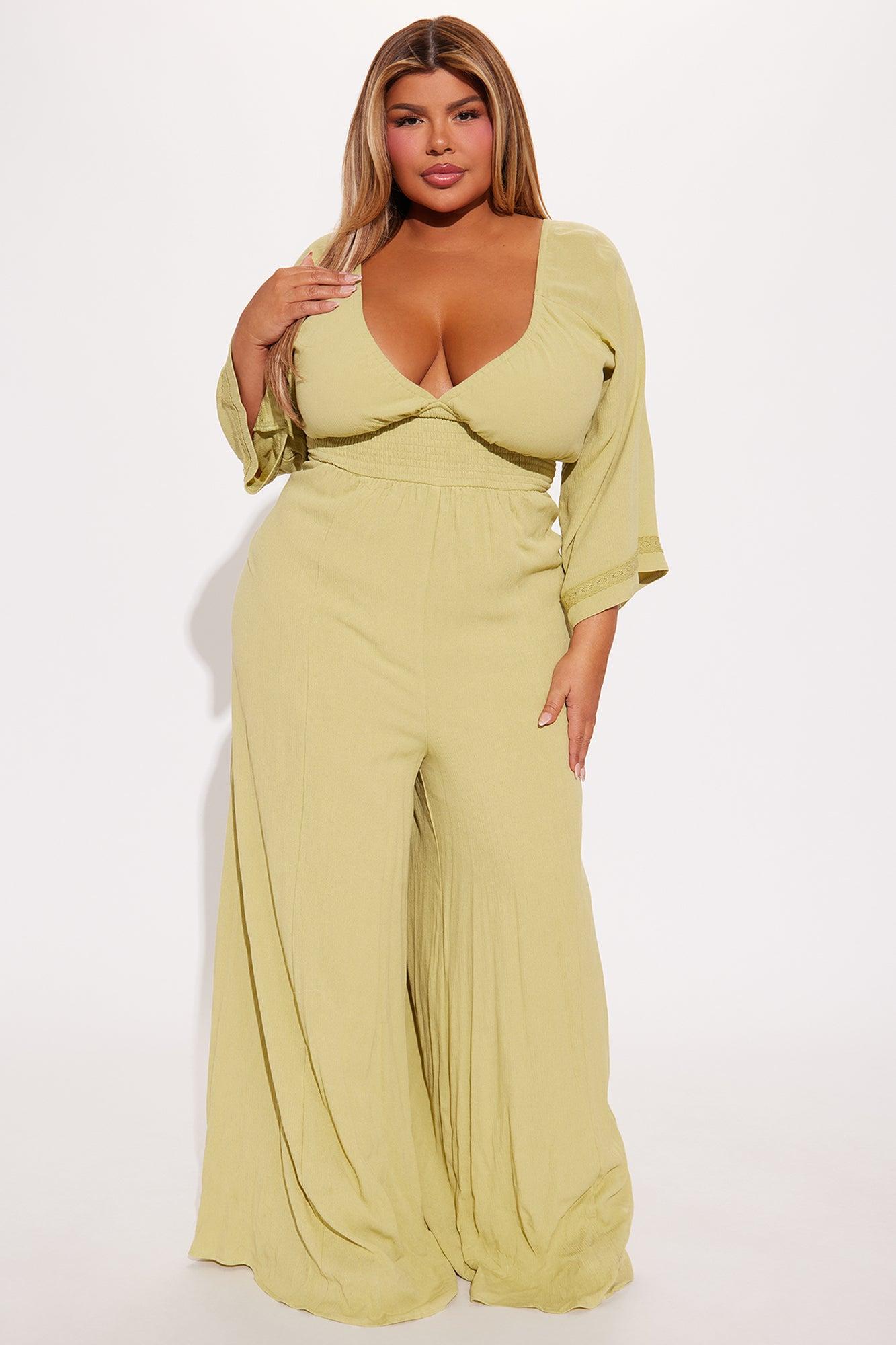 Shore Thing Jumpsuit - Green Product Image