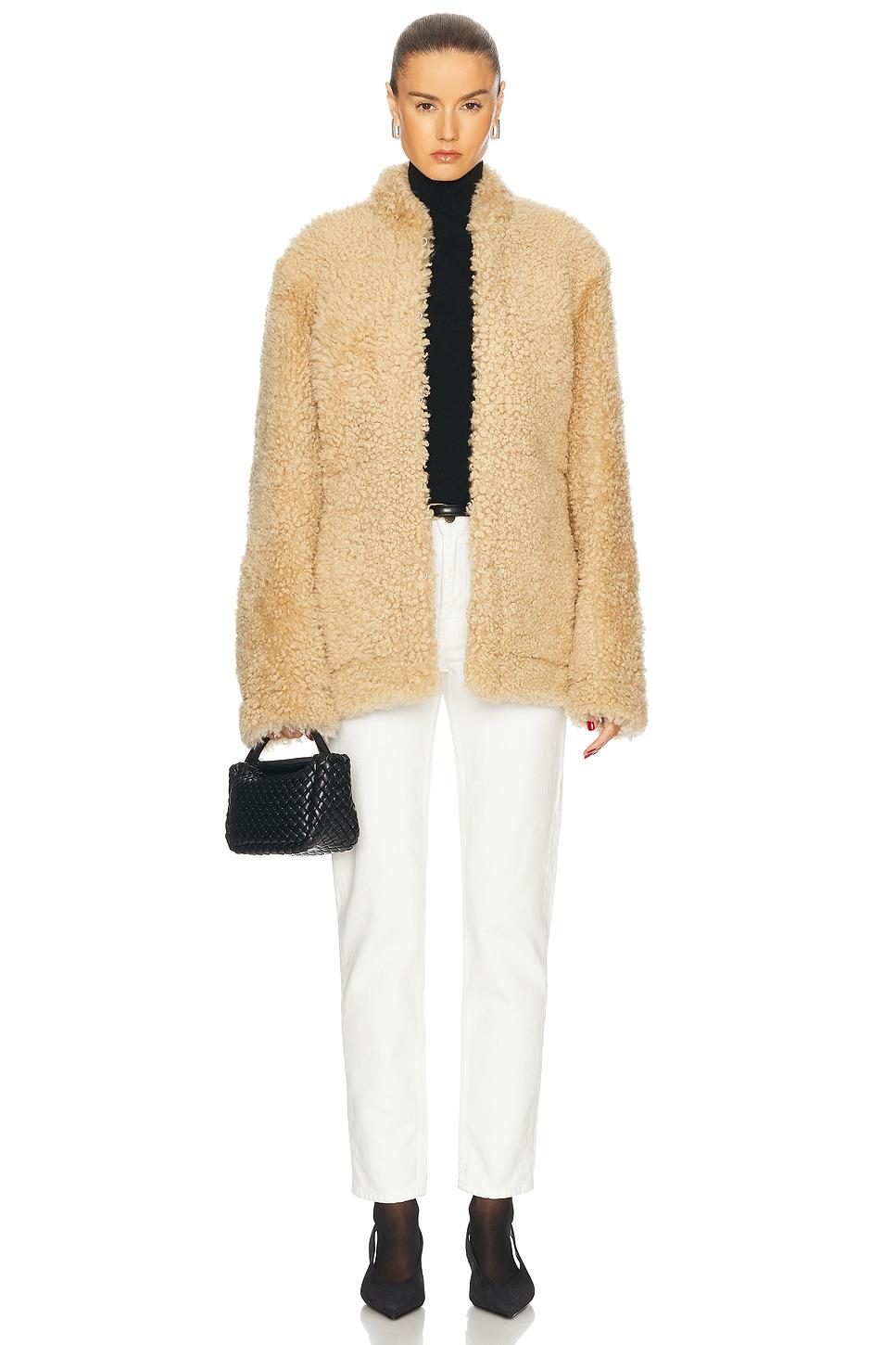 Cinched Shearling Jacket Product Image