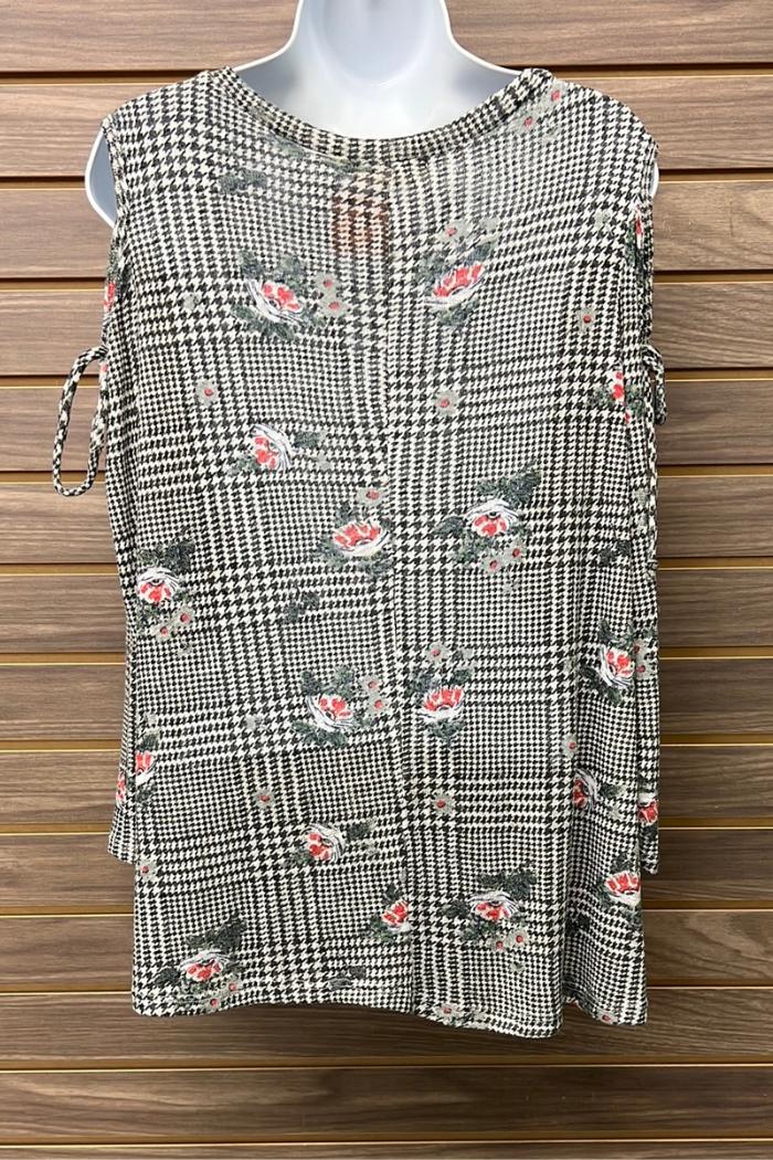 Cold shoulder floral top Product Image
