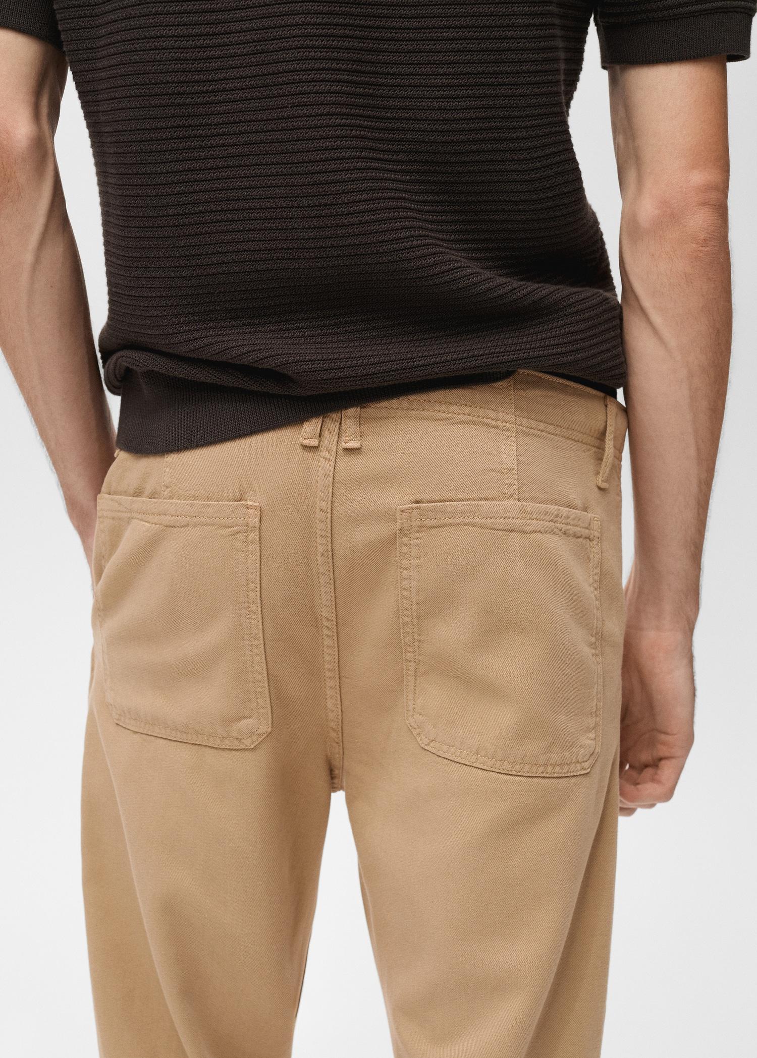 Lyocell regular-fit jeans - Men | MANGO USA Product Image