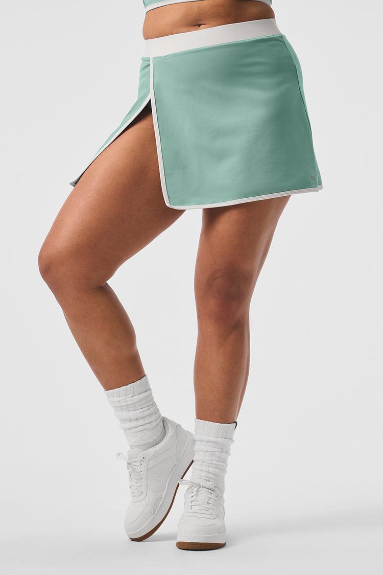 Airbrush Streamlined Skirt - Botanical Green/Ivory Product Image