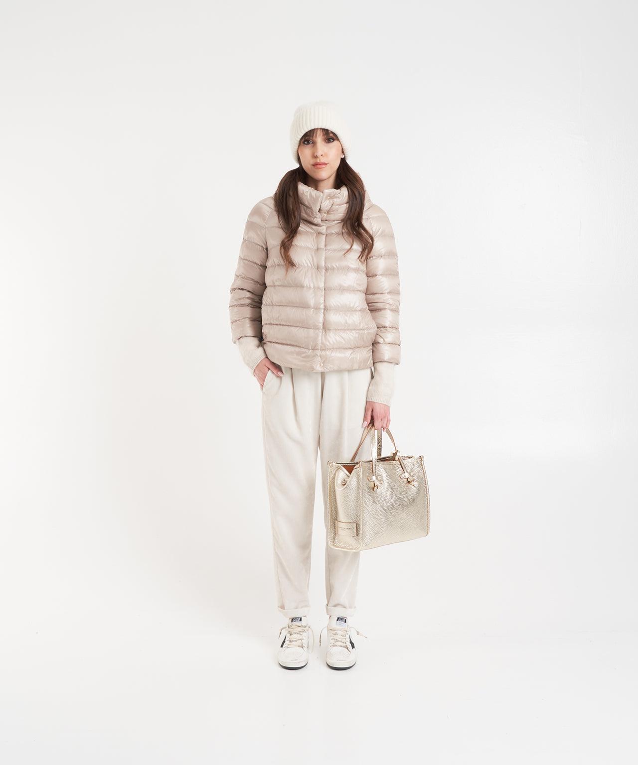 Three-quarter sleeve down jacket Product Image