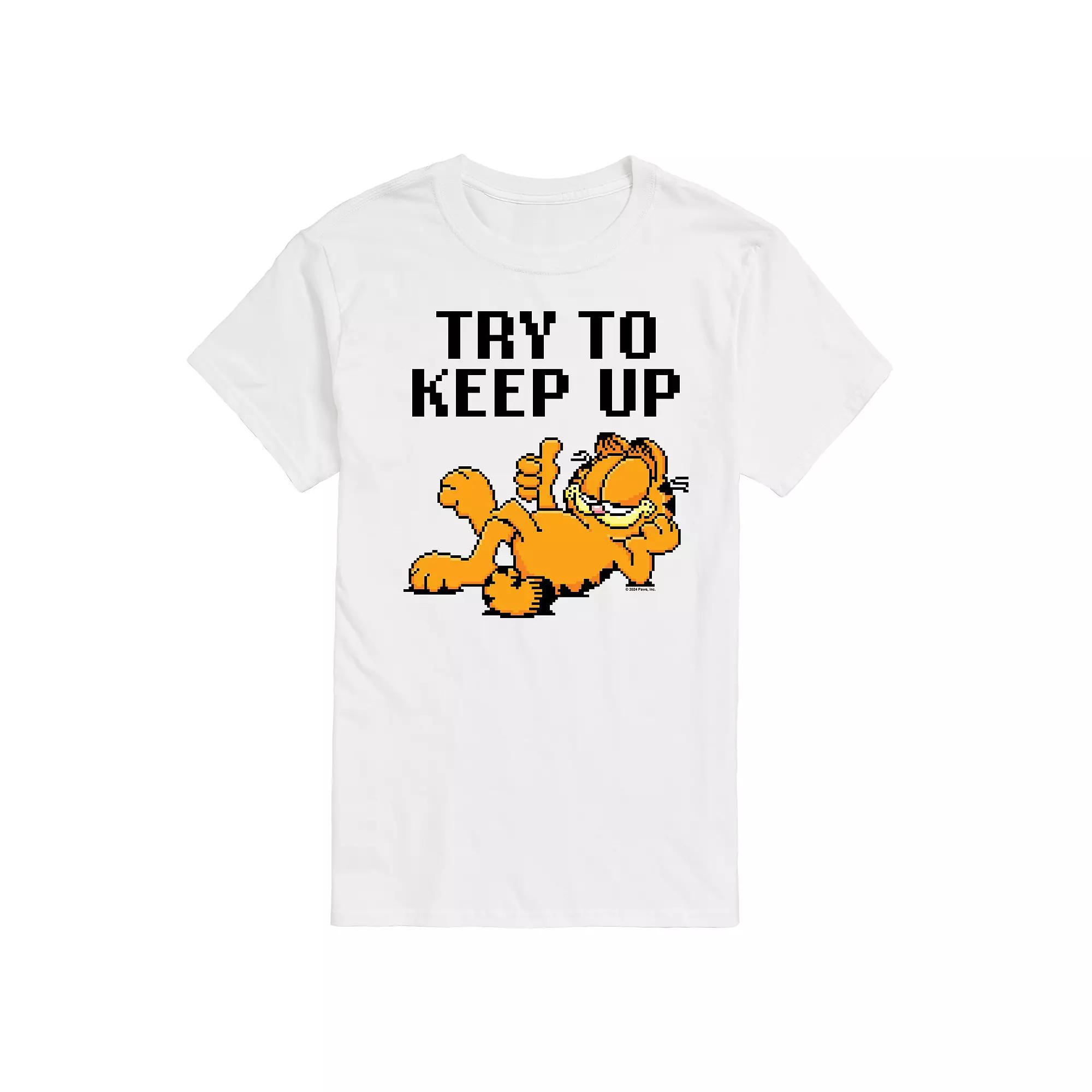 Men's Garfield Try To Keep Up Graphic Tee,  Product Image