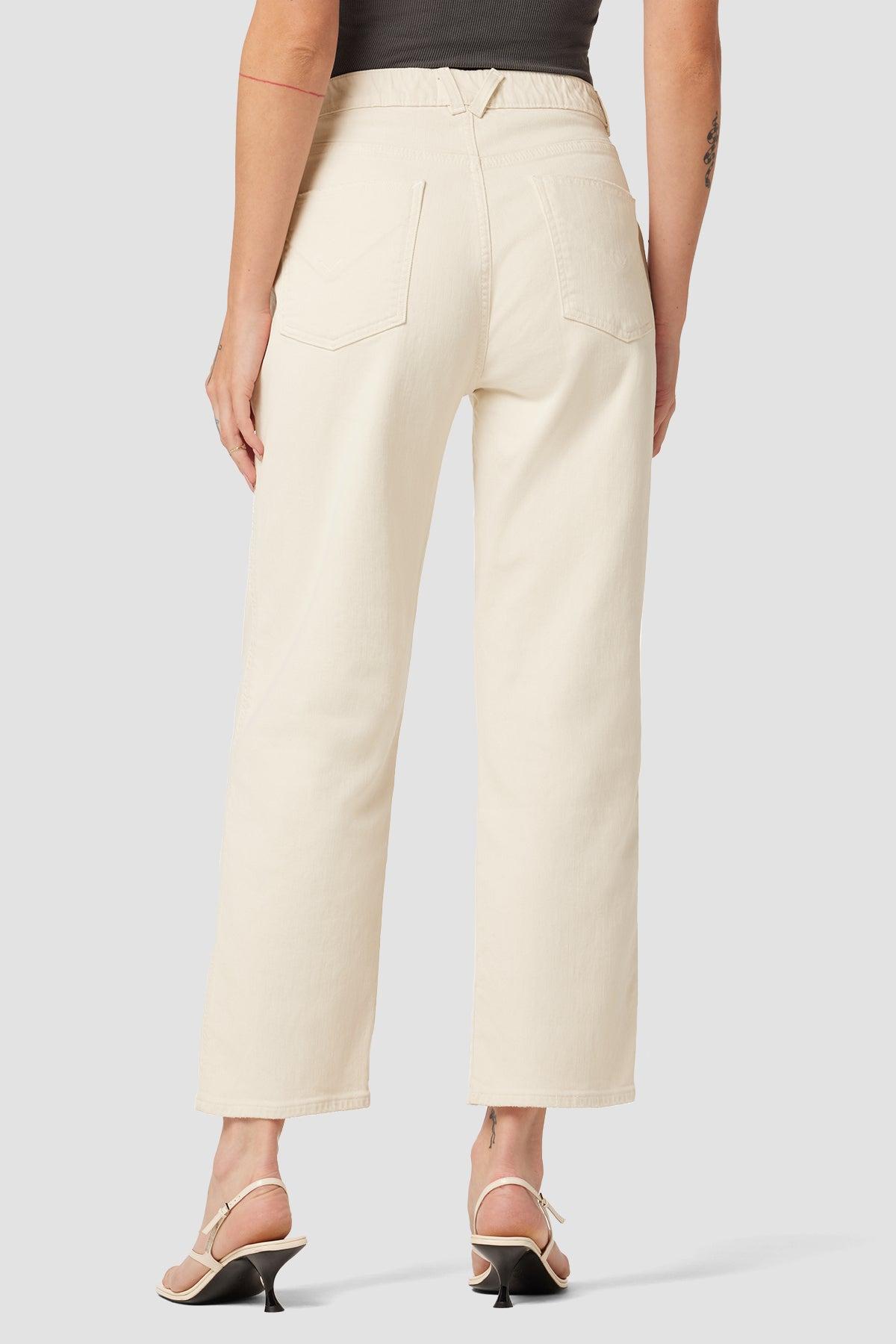 Remi High-Rise Elastic Waist Straight Ankle Jean Female Product Image