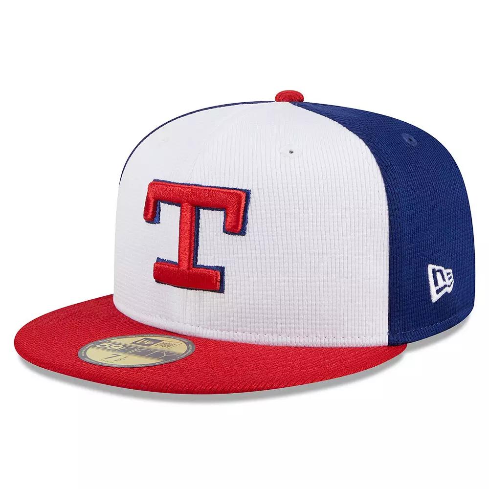Men's New Era White Texas Rangers 2024 Batting Practice 59FIFTY Fitted Hat,  Product Image