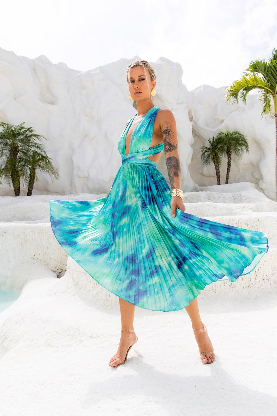 Feeling Fabulous Midi Dress Green Product Image