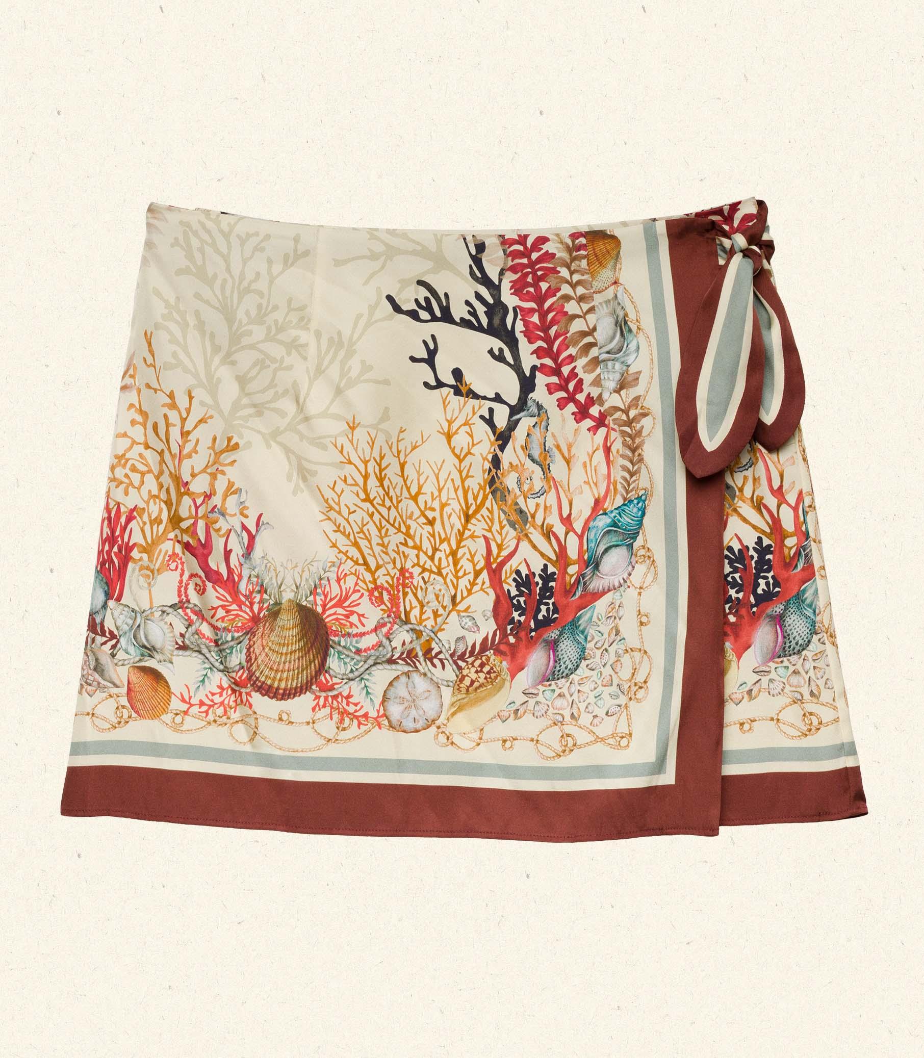 LINA SKIRT -- COQUILLAGES DES BIARRITZ Product Image