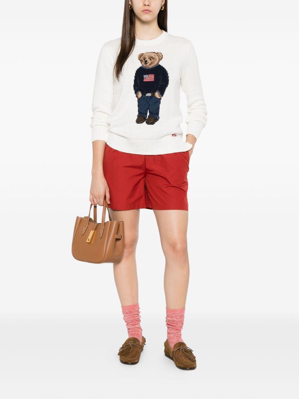 bear-embroidered sweater Product Image