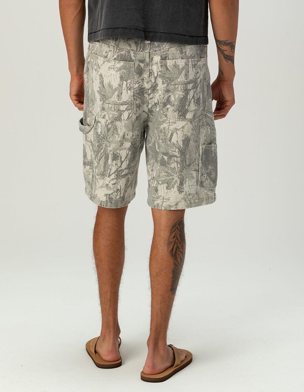 RSQ Mens Loose Twill Carpenter Shorts - LIGHT CAMO Product Image