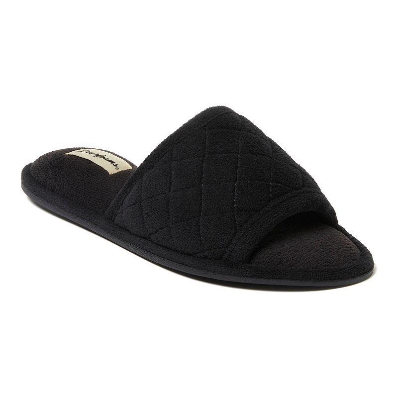 Dearfoams Microfiber Terry Quilted Women's Slide Slippers,  Product Image