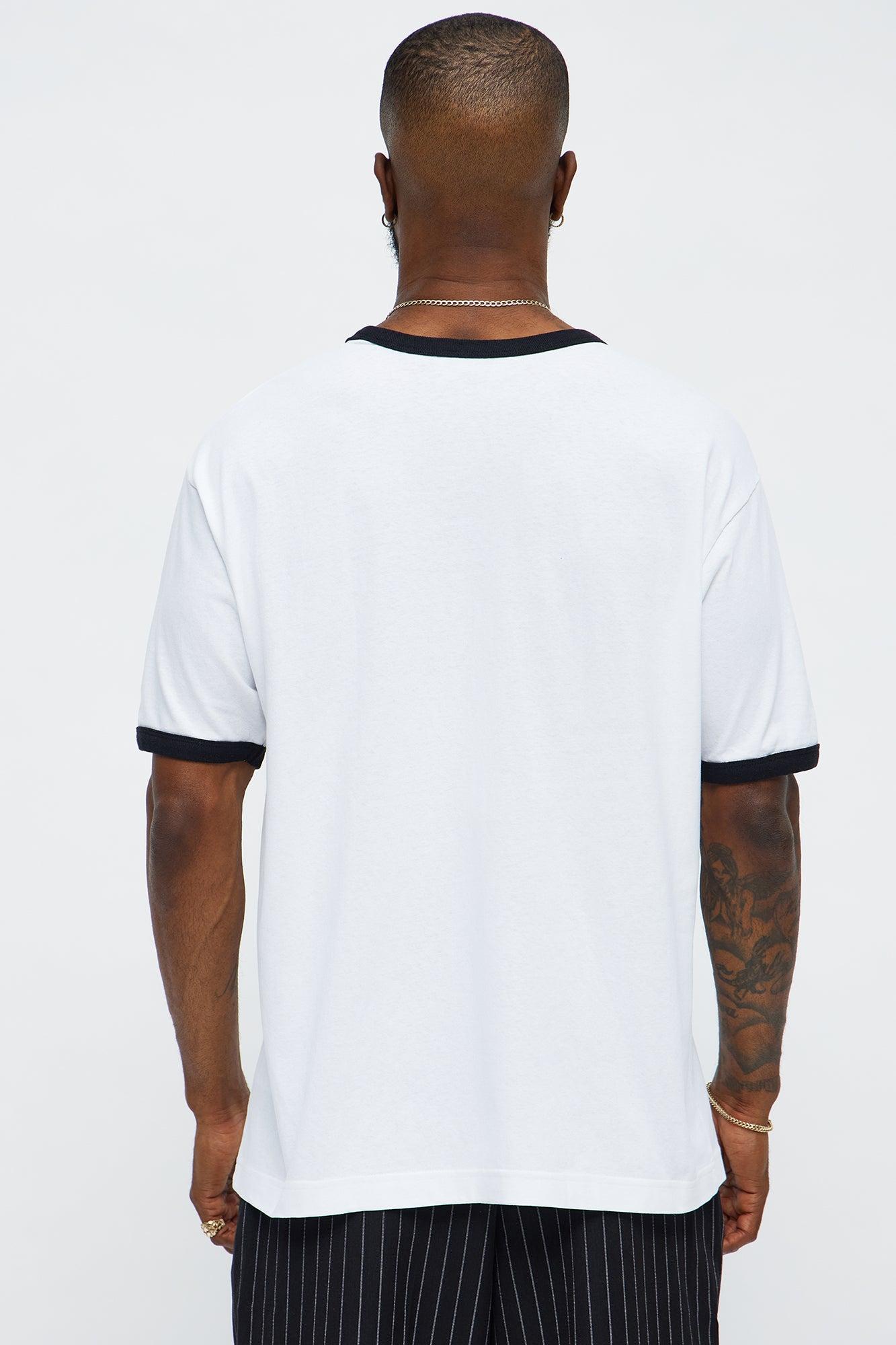 Thornewood Brewing Ringer Short Sleeve Tee - White/Black Male Product Image