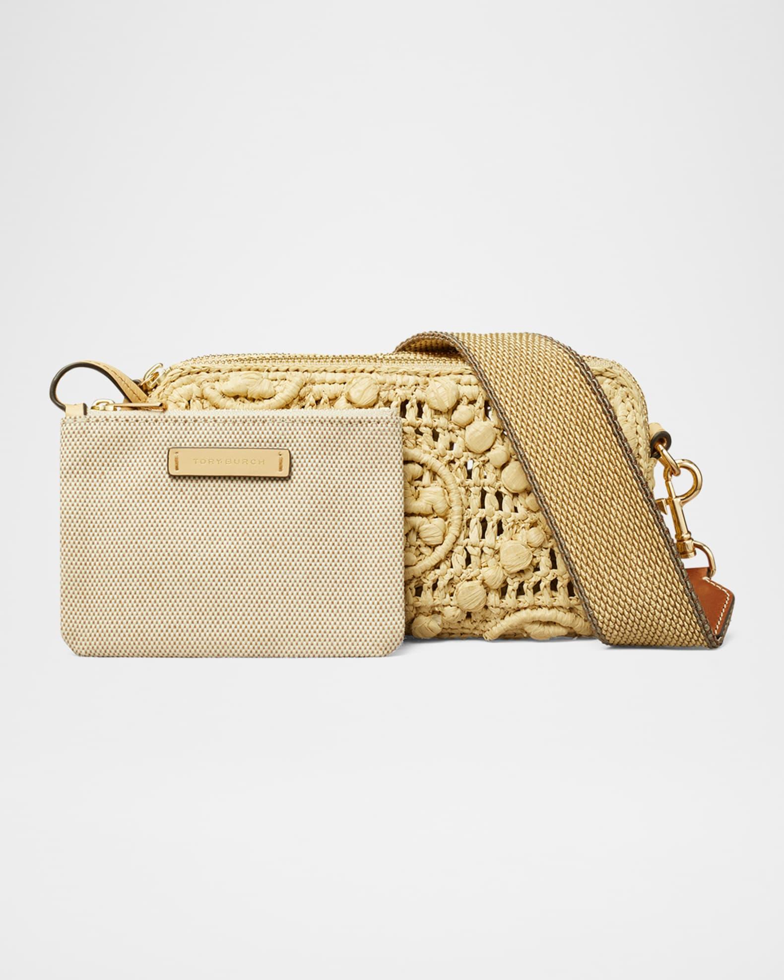 Miller T Monogram Raffia Mini Crossbody Bag Product Image
