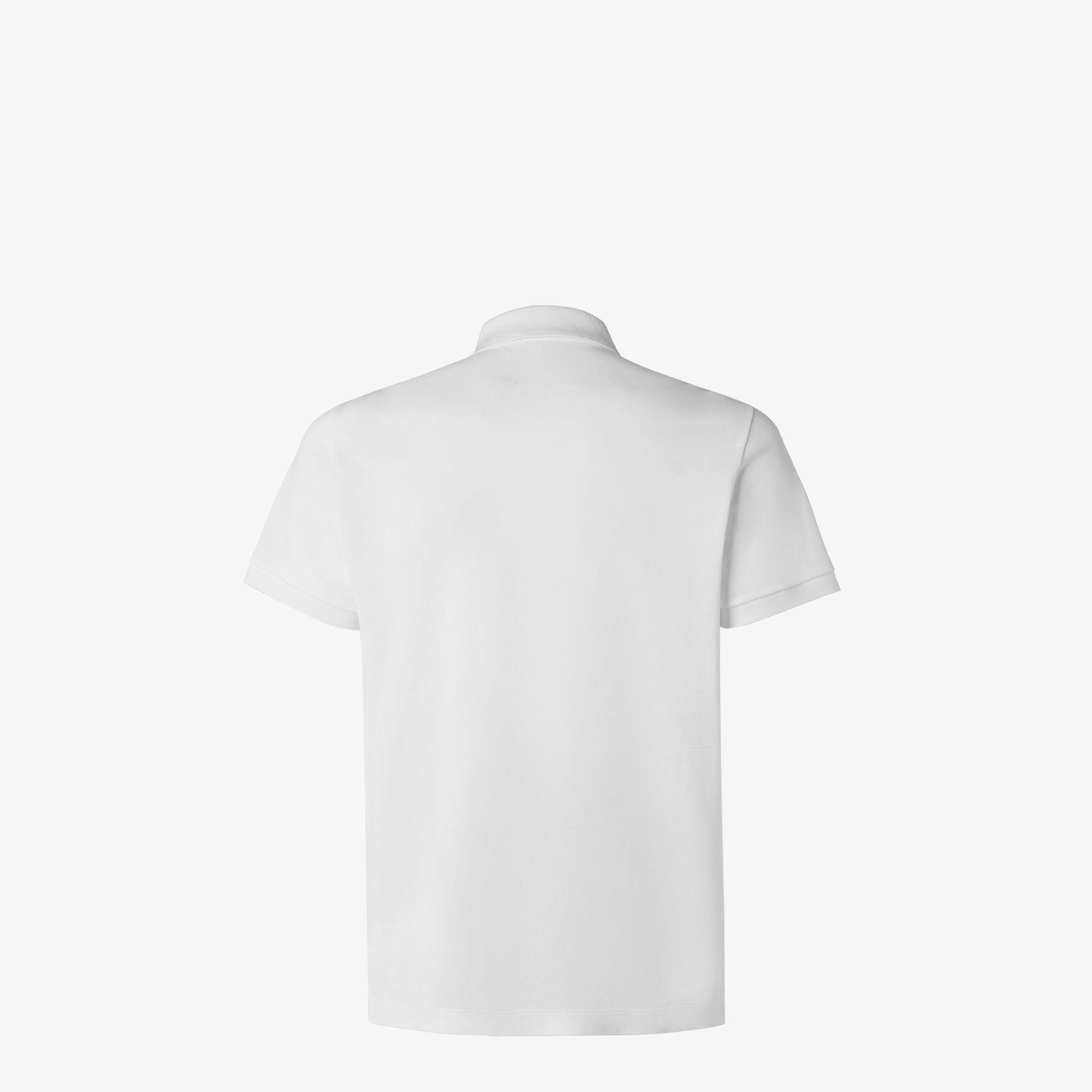 Polo shirtWhite piqué polo shirt Product Image