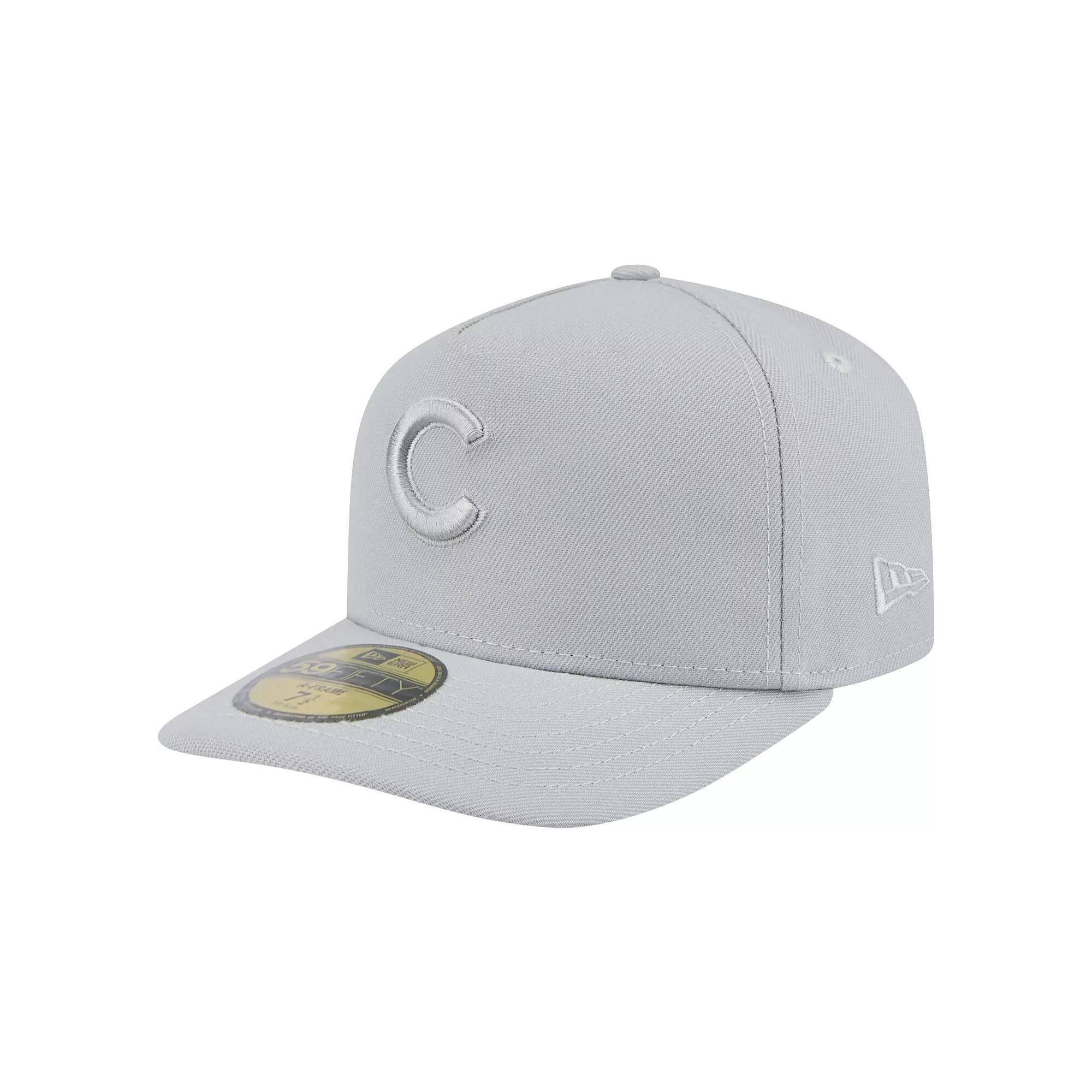 Men's New Era Gray Chicago Cubs Colorpack 59FIFTY Fitted Hat,  Product Image